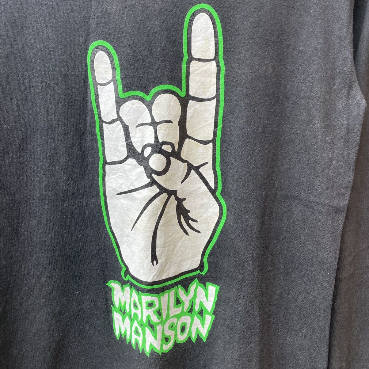 Marilyn Manson 🔥Vintage 00s Marilyn Manson We Love Hate Promo Music Tee Size US S / EU 44-46 / 1 - 6 Thumbnail