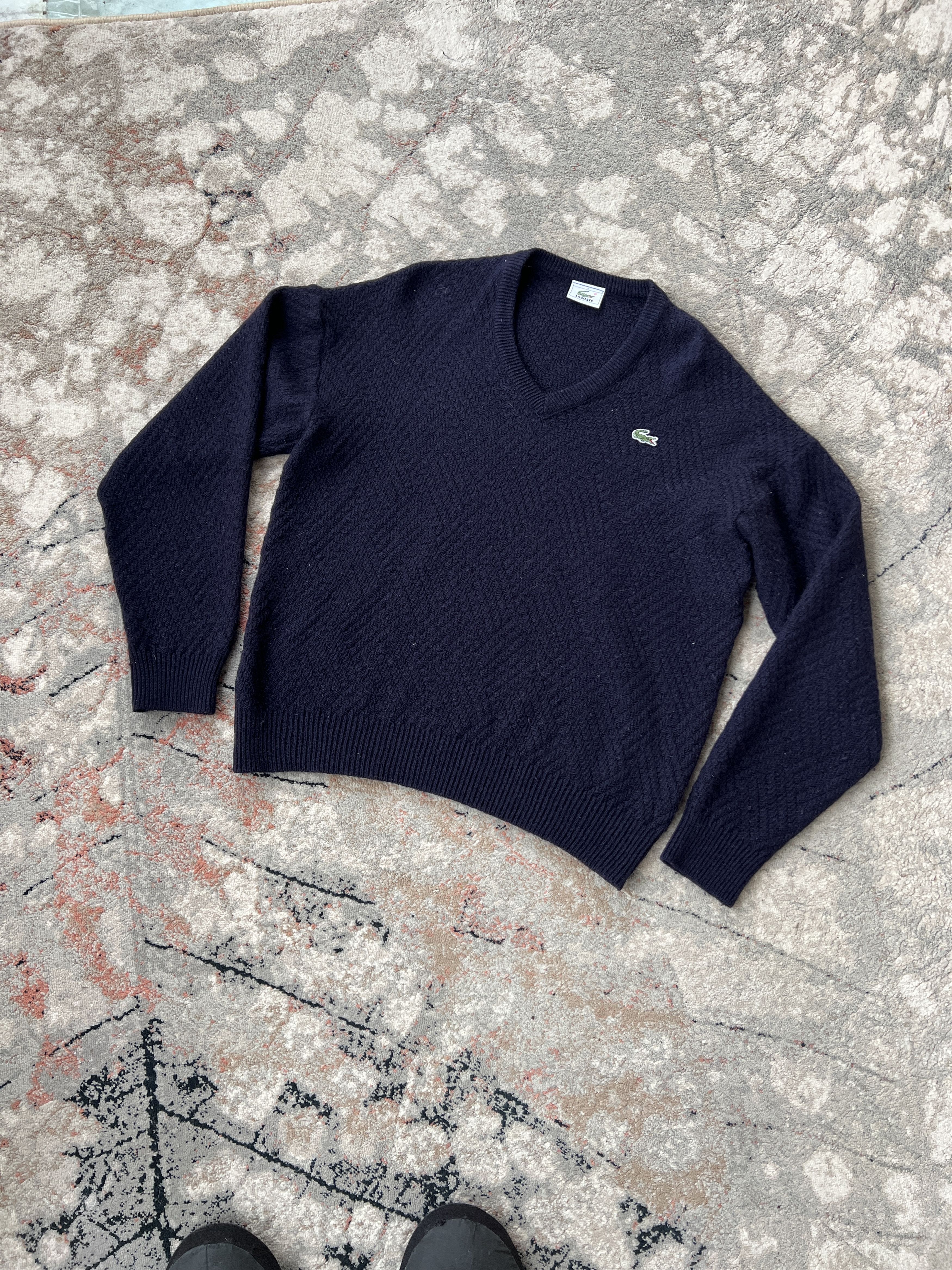 Lacoste Vintage Lacoste Wool Sweater Size US L / EU 52-54 / 3 - 1 Thumbnail