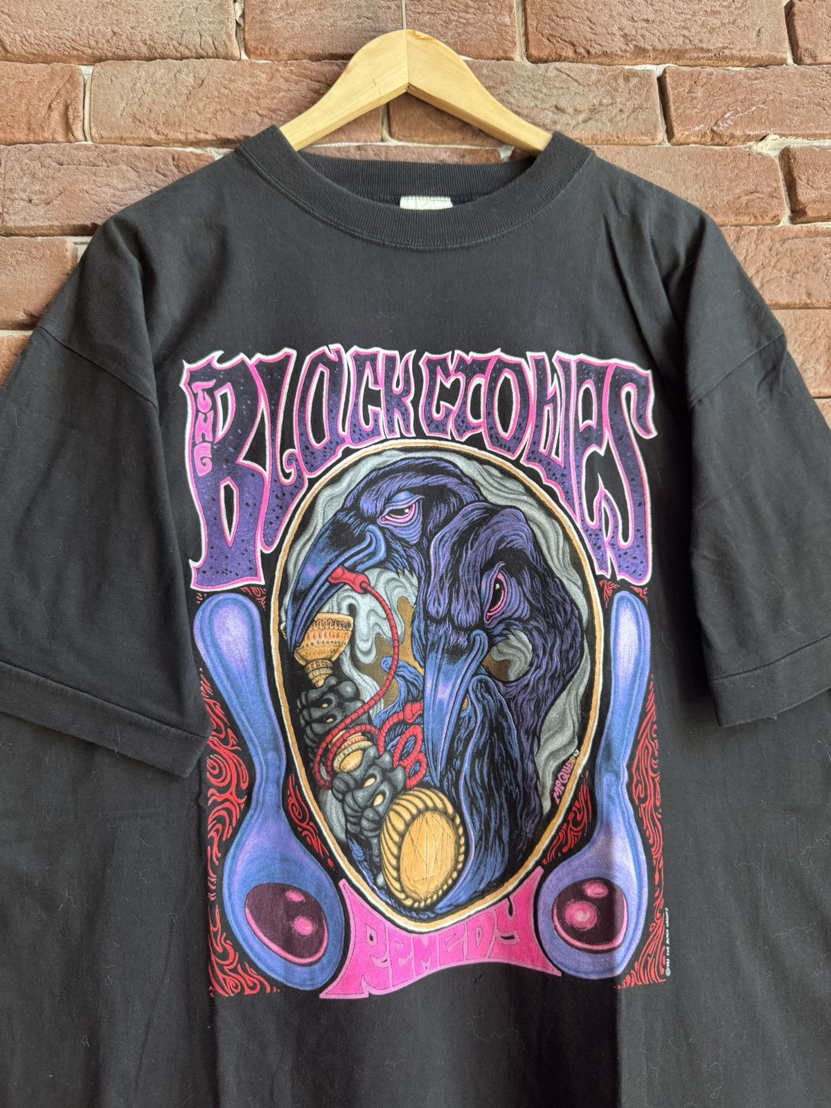 Band Tees Vintage 90s The Black Crowes Rock Band T Shirt Grail 1993 Size US XL / EU 56 / 4 - 4 Thumbnail