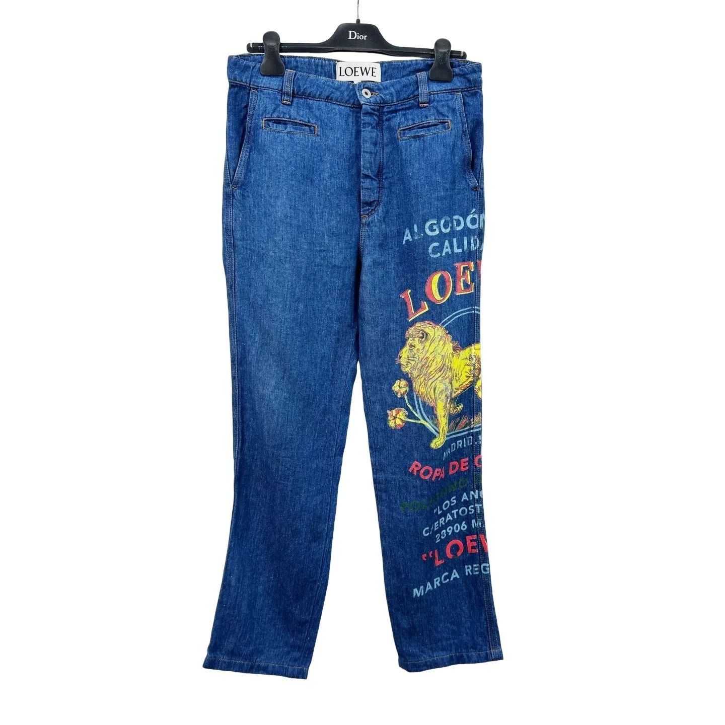 Loewe Loewe Lion Print Denim Jeans Size 48 Size US 32 / EU 48 - 1 Thumbnail