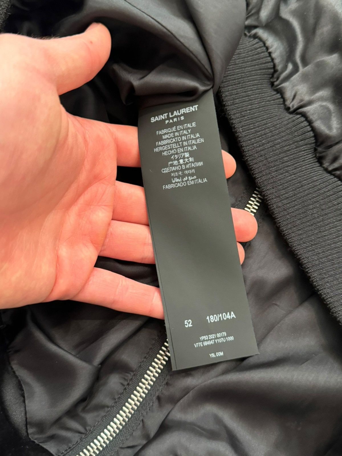 Saint Laurent Paris 2021 Viscose Acetate Lightweight Windbreaker Size US L / EU 52-54 / 3 - 11 Thumbnail
