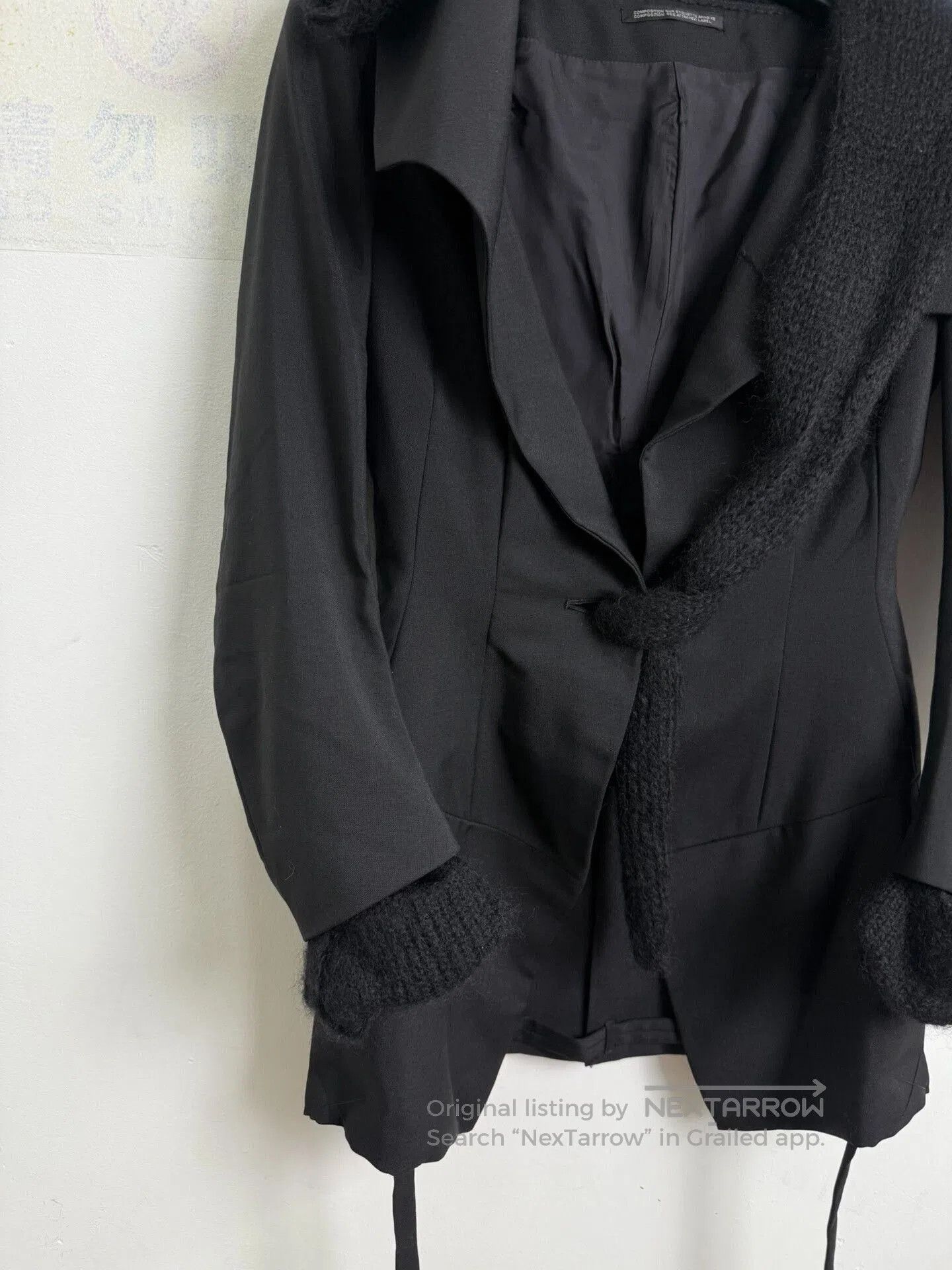 Yohji Yamamoto yohji yamamoto deconstructed wool suit jacket. Size US XS / EU 42 / 0 - 5 Thumbnail