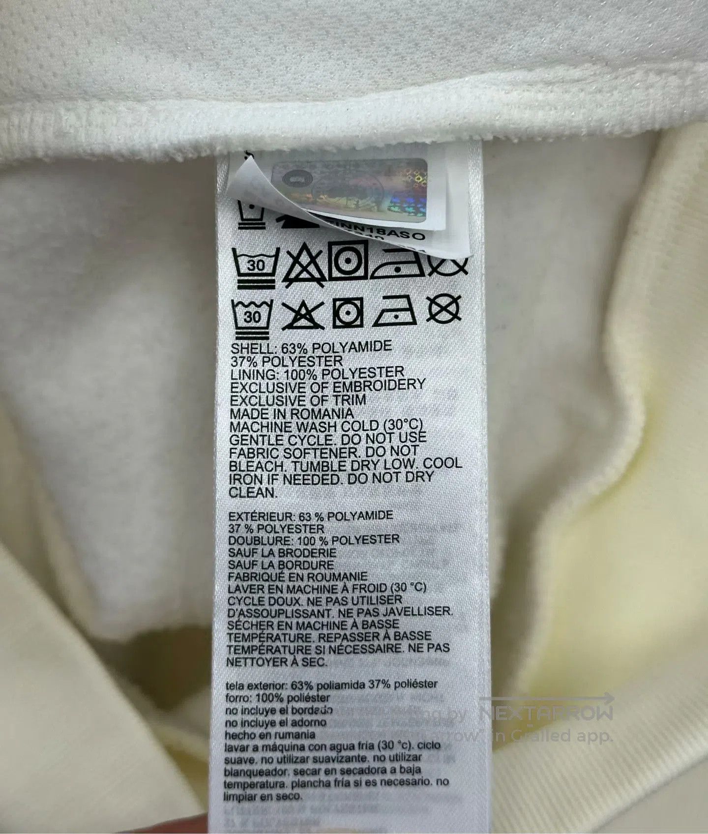 Canada Goose Canada Goose Beige Sleeve Logo Thin Fleece Zip-Up Hooded S Size US M / EU 48-50 / 2 - 4 Thumbnail