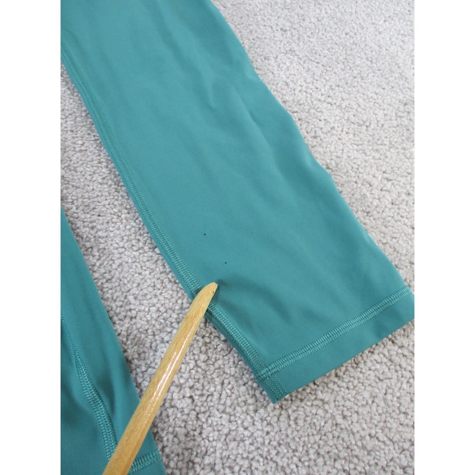 Lululemon Lululemon Leggings Womens 6 Power Thru HR Crop Teal Blue Activewear Cropped Athletic Tight Comfortable Space Athleisure Gym Running Yoga Womens Size 28" / US 6 / IT 42 - 2 Thumbnail