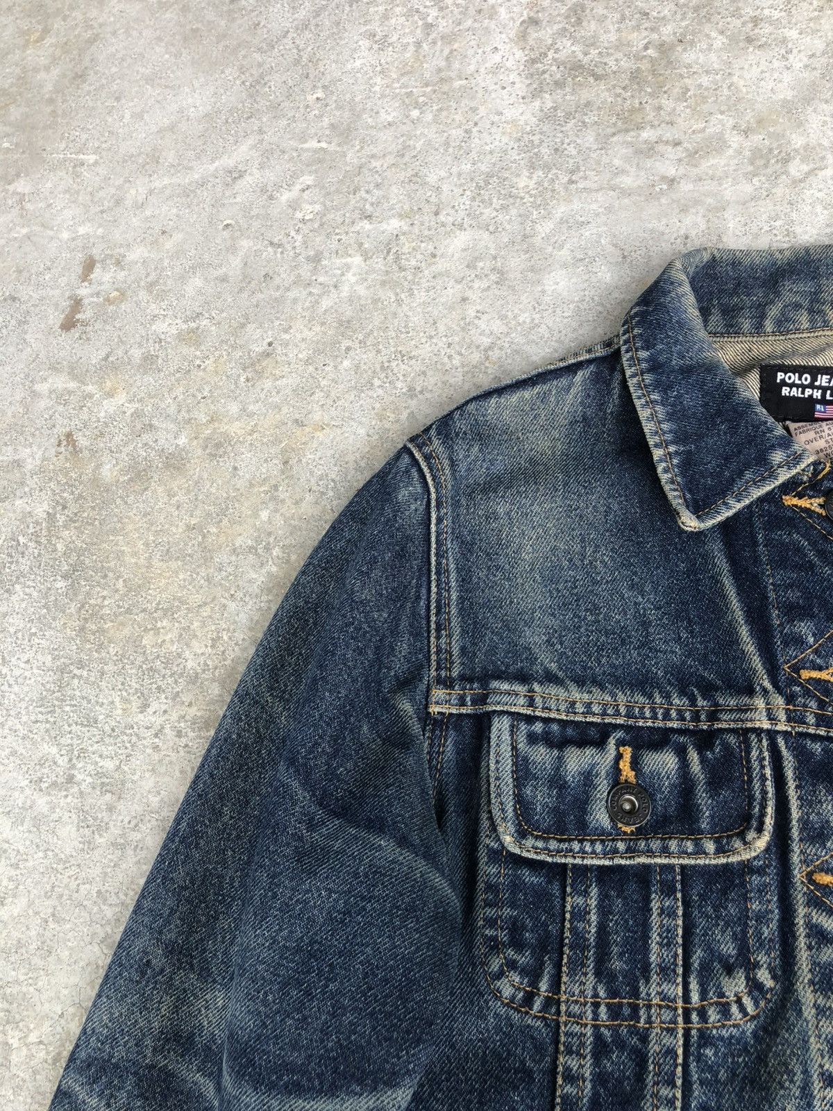 Ralph Lauren Vintage RL Ralph Lauren Denim Jacket Distressed Denim Size US XS / EU 42 / 0 - 14 Thumbnail