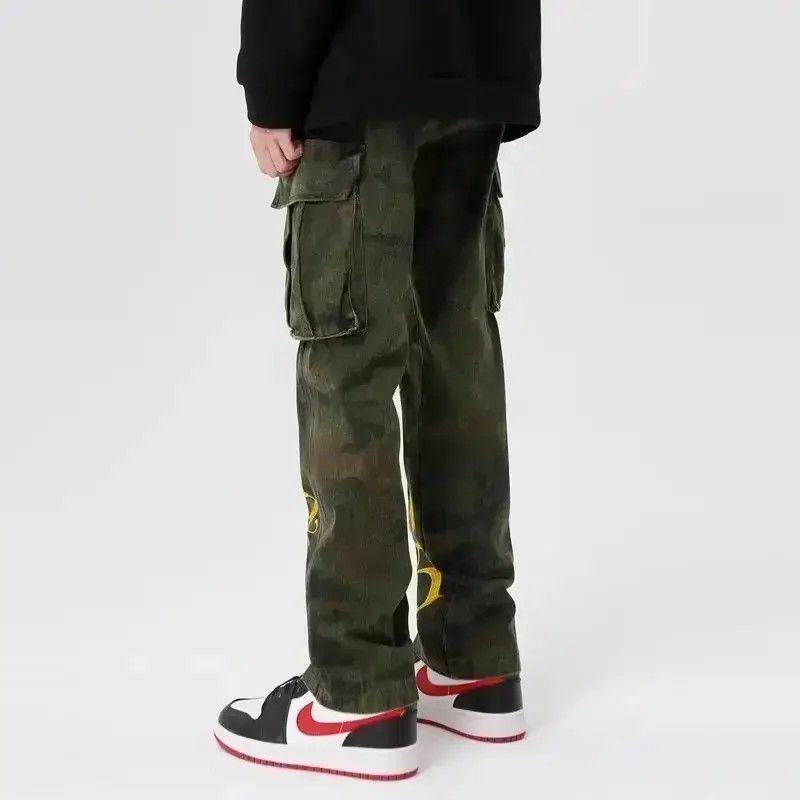 Japanese Brand Letters Cargo Stacked Denim Jeans Camouflage Size US 30 / EU 46 - 5 Thumbnail