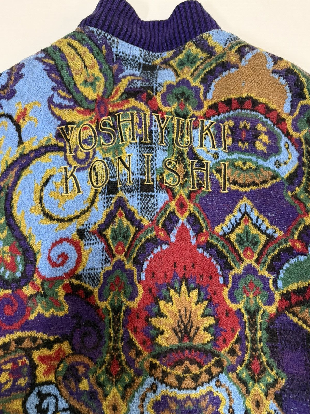 Yoshiyuki Konishi Archival Yoshiyuki Konishi Jacquard Knit Bomber Size US XS / EU 42 / 0 - 2 Thumbnail