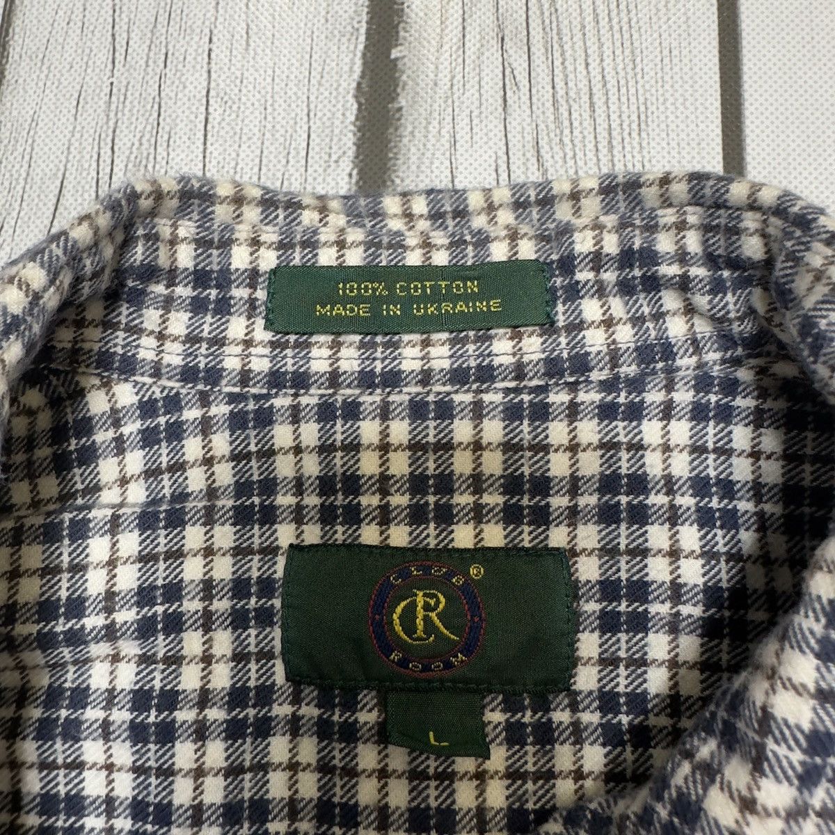Club Room × Vintage Vintage Club Room flannel shirt Size US L / EU 52-54 / 3 - 4 Thumbnail