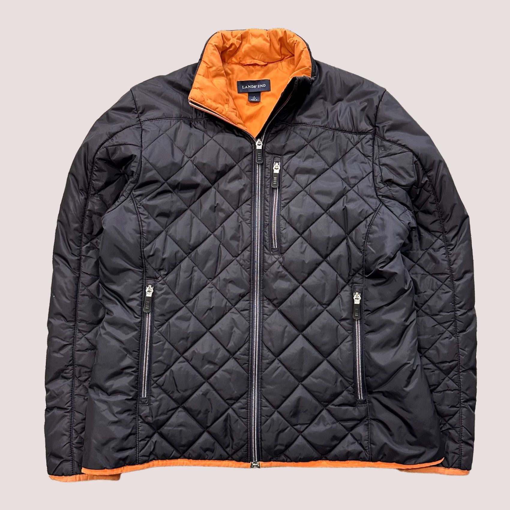 Lands' End Lands' End Primaloft Quilted Jacket Womens S Navy Blue Full Zip Size S / US 4 / IT 40 - 1 Thumbnail