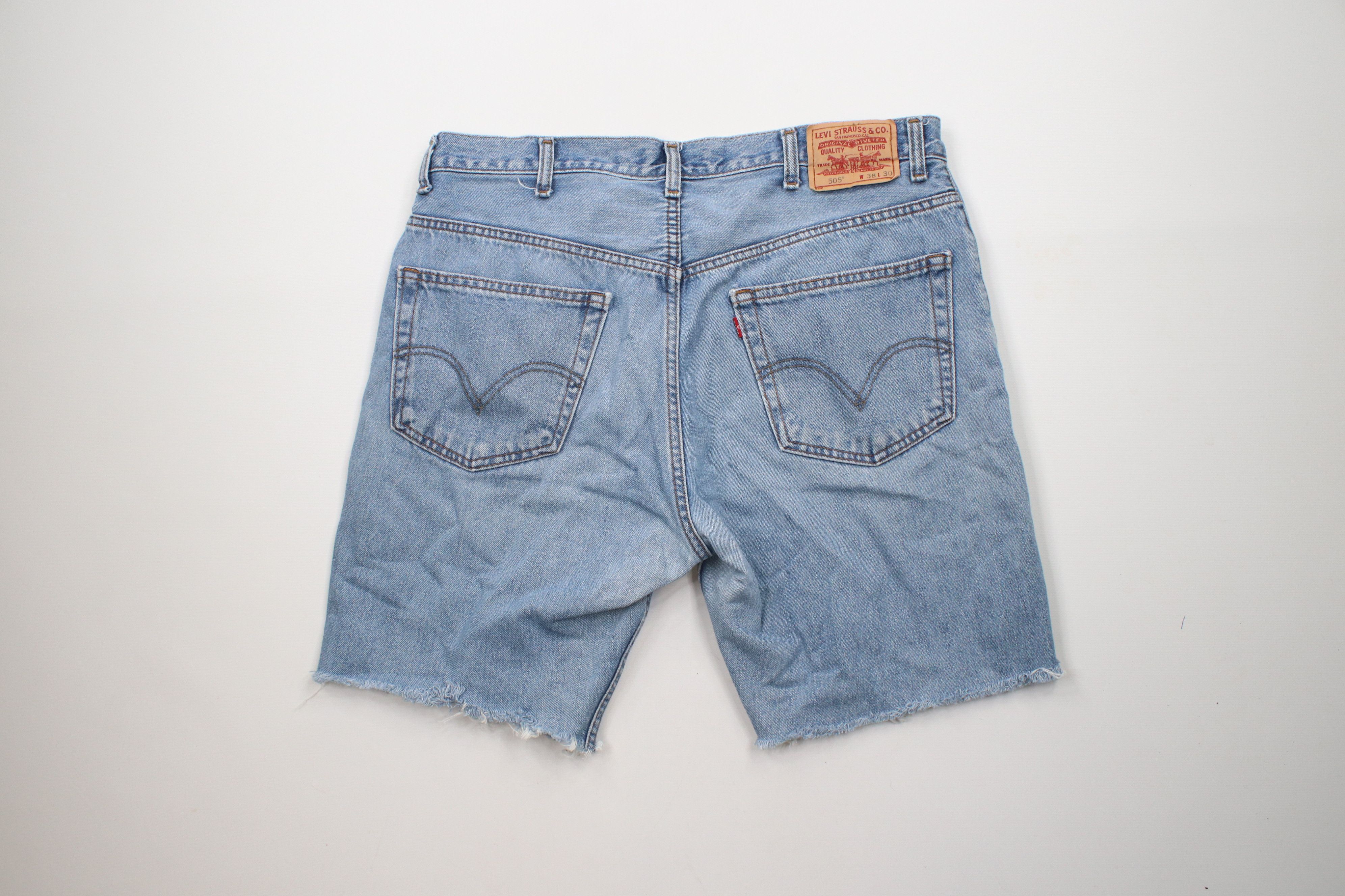 Vintage Y2K Levis 505 Fit Cut Off Denim Jean Shorts Jorts