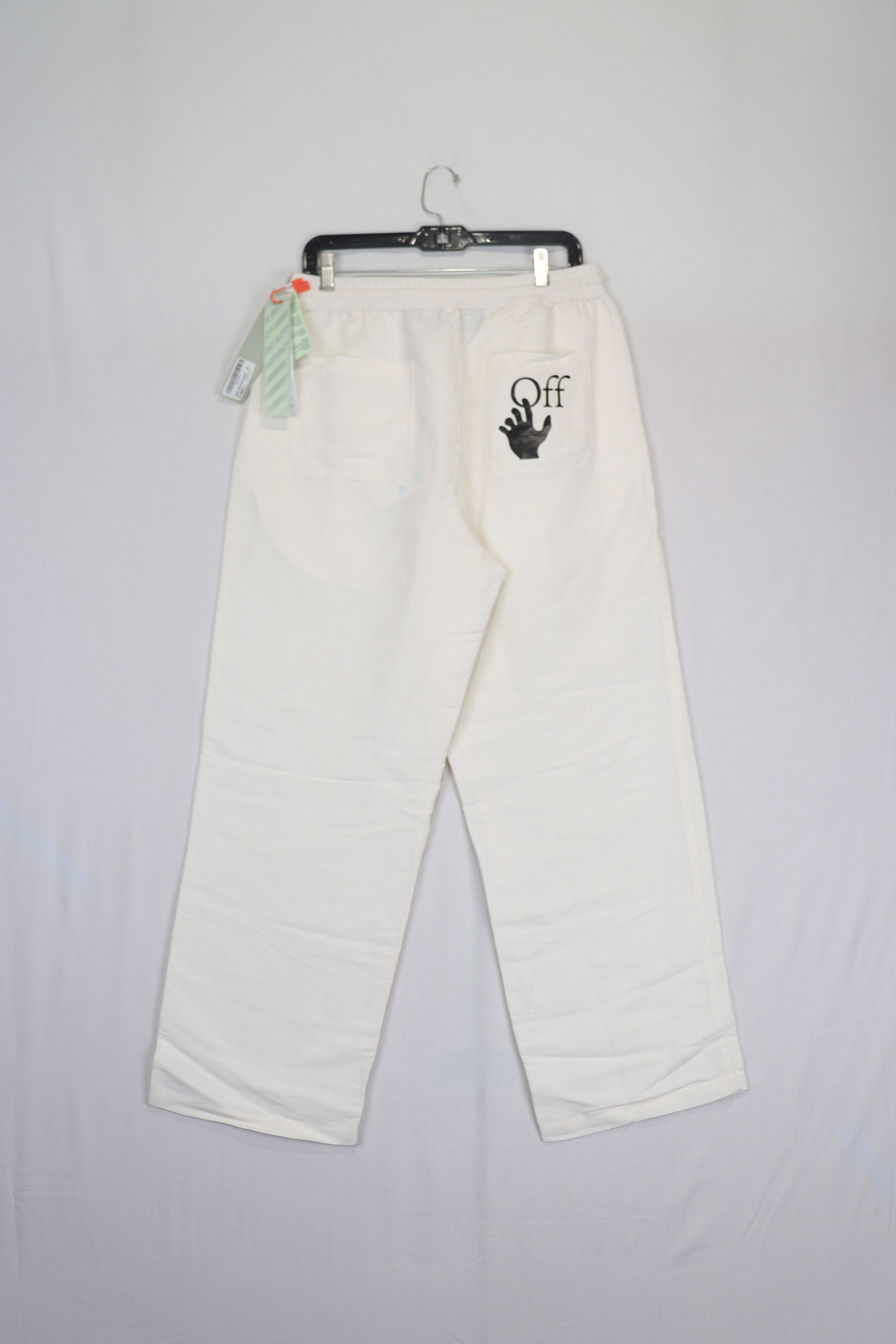 Off-White o1rshd11223 Skateboard Linen pants in off-White Size US 34 / EU 50 - 6 Thumbnail