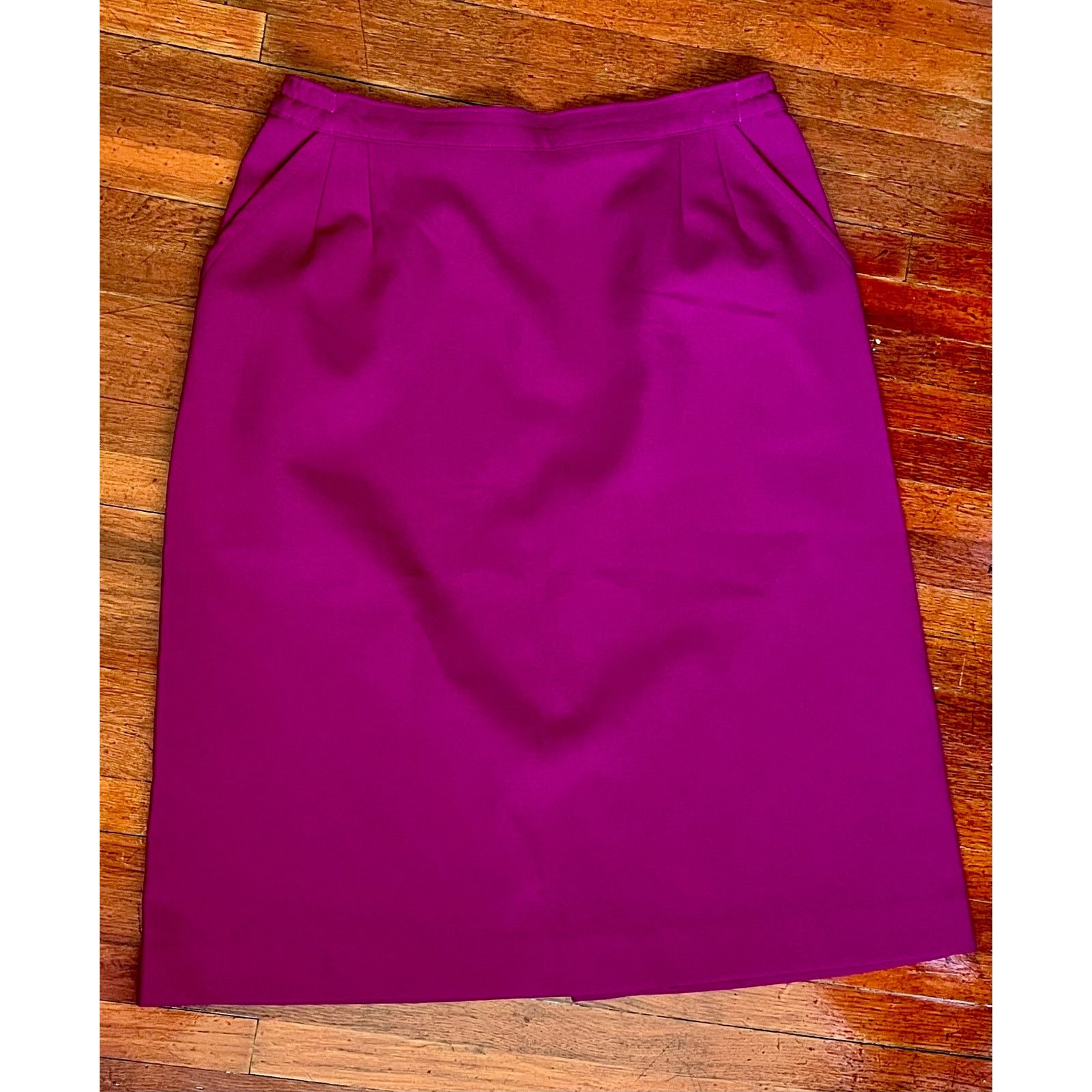 Vintage Vintage 70’s Pykettes Magenta Pink Skirt Medium Secretary Size 32" / US 10 / IT 46 - 1 Thumbnail