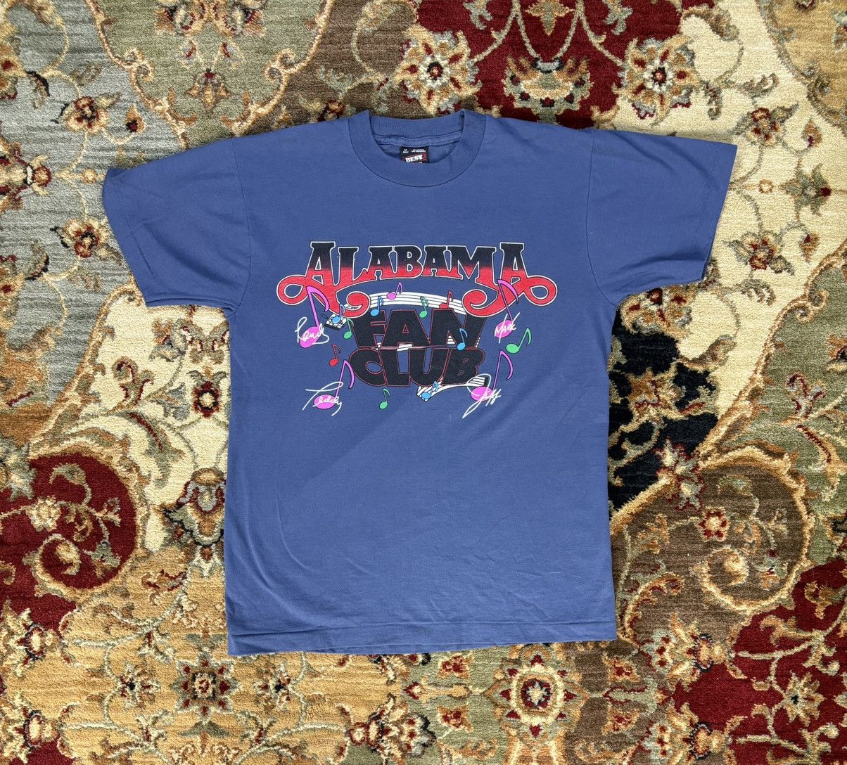 Band Tees × Vintage 1990’s Alabama Band Tour Fan Club T-Shirt Size US M / EU 48-50 / 2 - 1 Thumbnail
