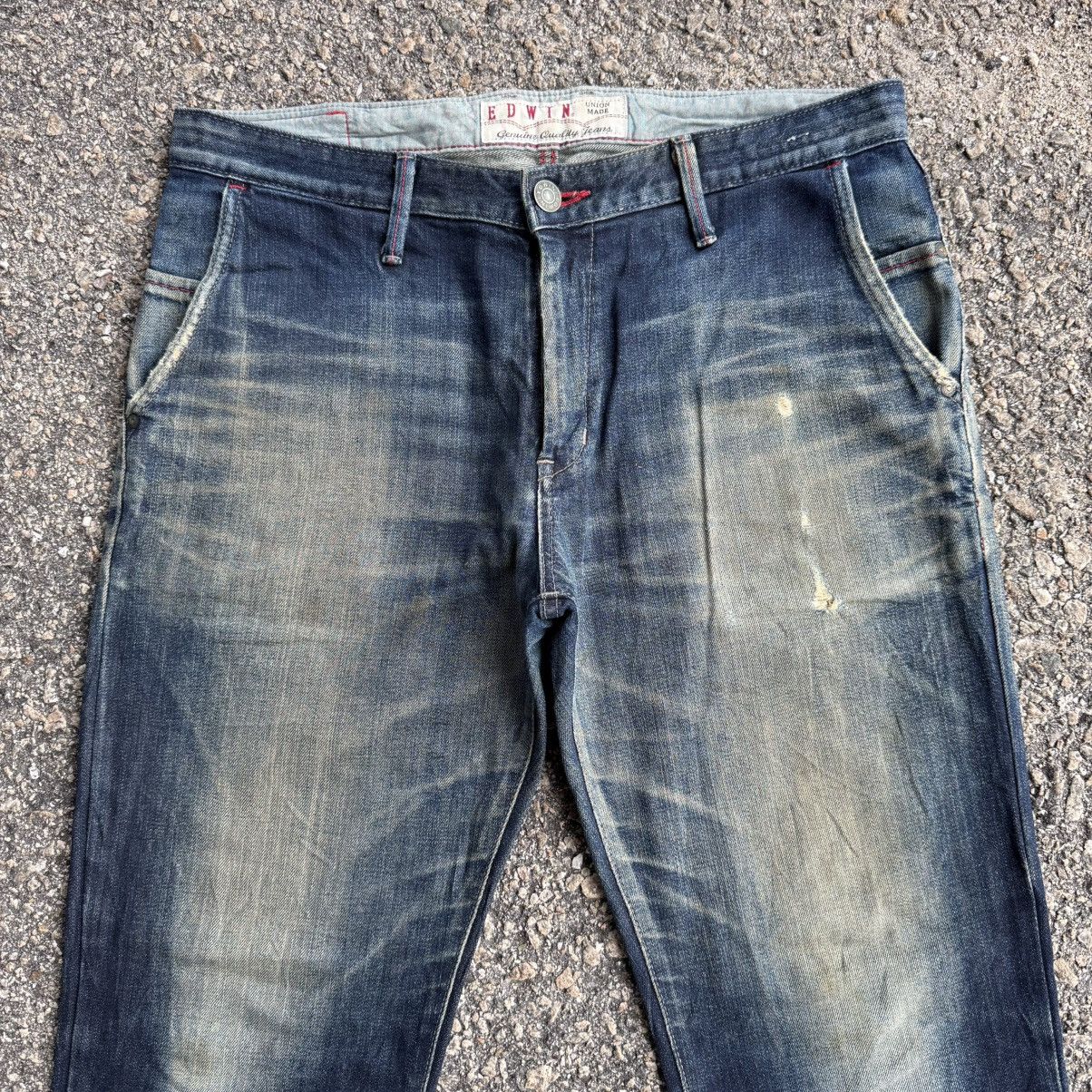 Edwin VINTAGE EDWIN MUD WASHED JEAN DENIM PANTS Size US 37 - 3 Thumbnail