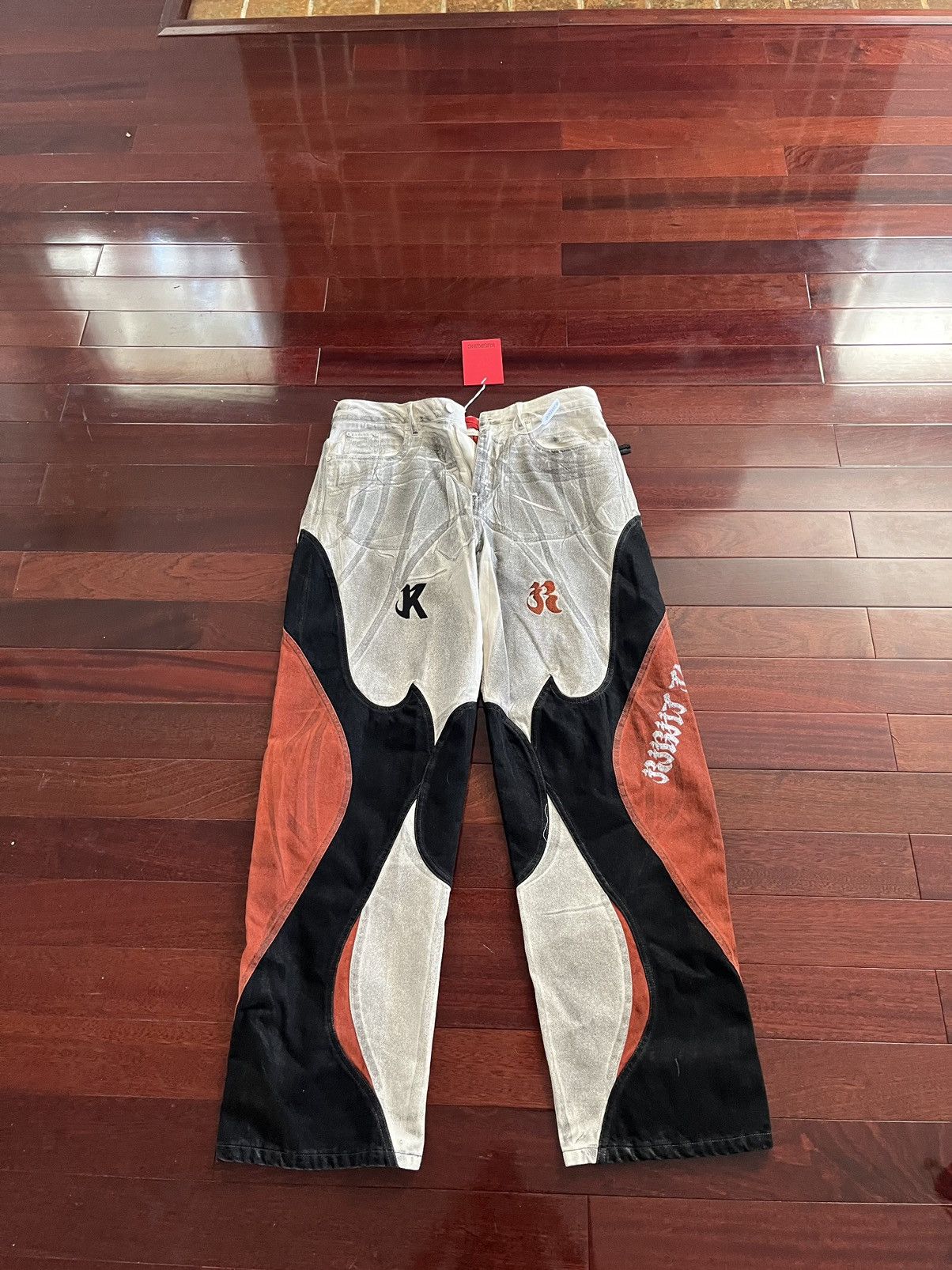 image of Kusikohc Multicolor Rider Jeans, Men's (Size 38)