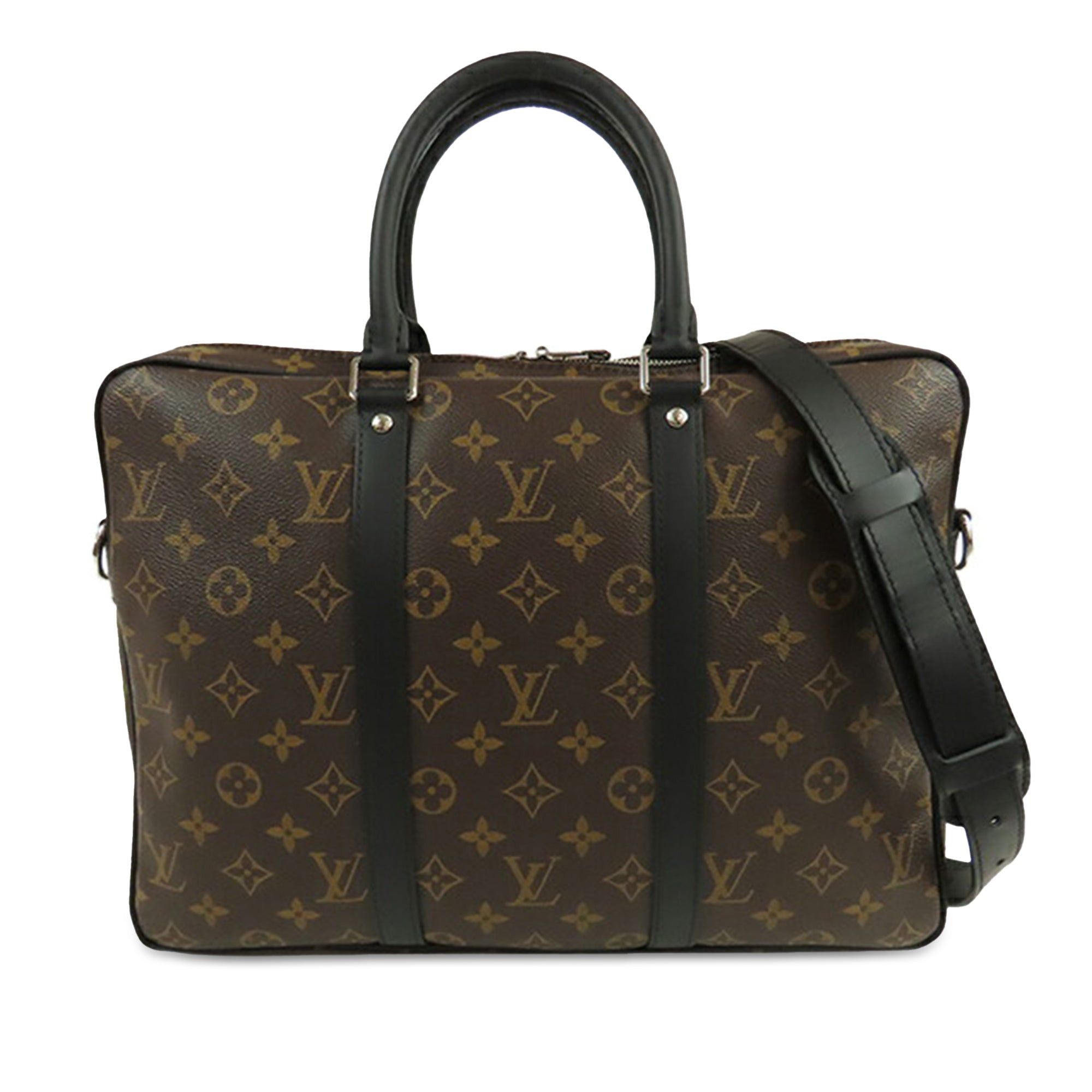 Louis Vuitton Louis Vuitton Monogram Macassar Porte Documents Voyage Brown Size ONE SIZE - 1 Thumbnail