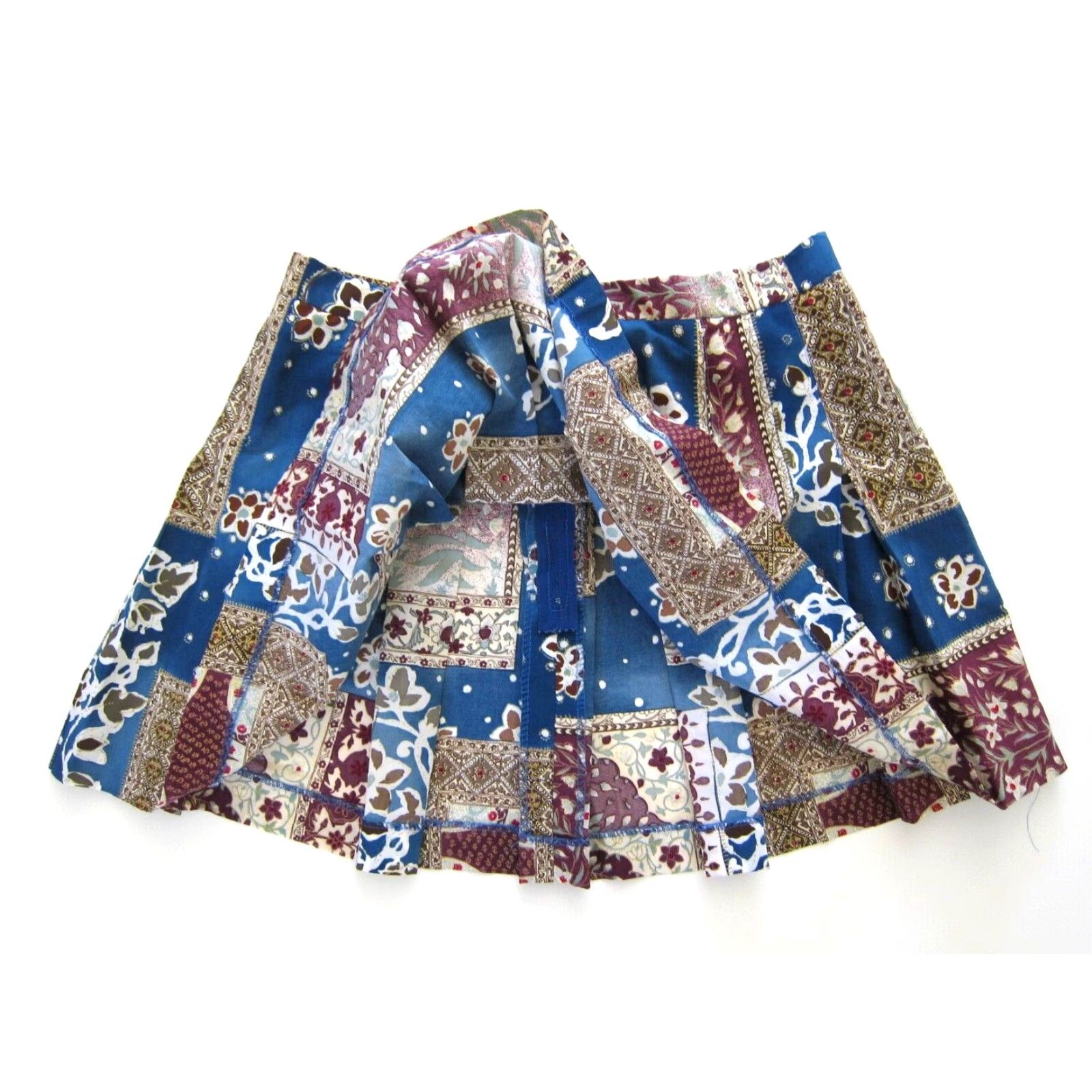 Pinko VINTAGE Lily's Of Beverly Hills Pink Blue Floral Short Mini Tennis Skirt Size 12 Size 28" / US 6 / IT 42 - 6 Thumbnail