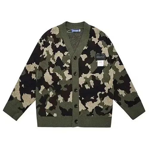 Aran Isles Knitwear Camo Knit Cardigan Sweater Size US M / EU 48-50 / 2 - 3 Thumbnail