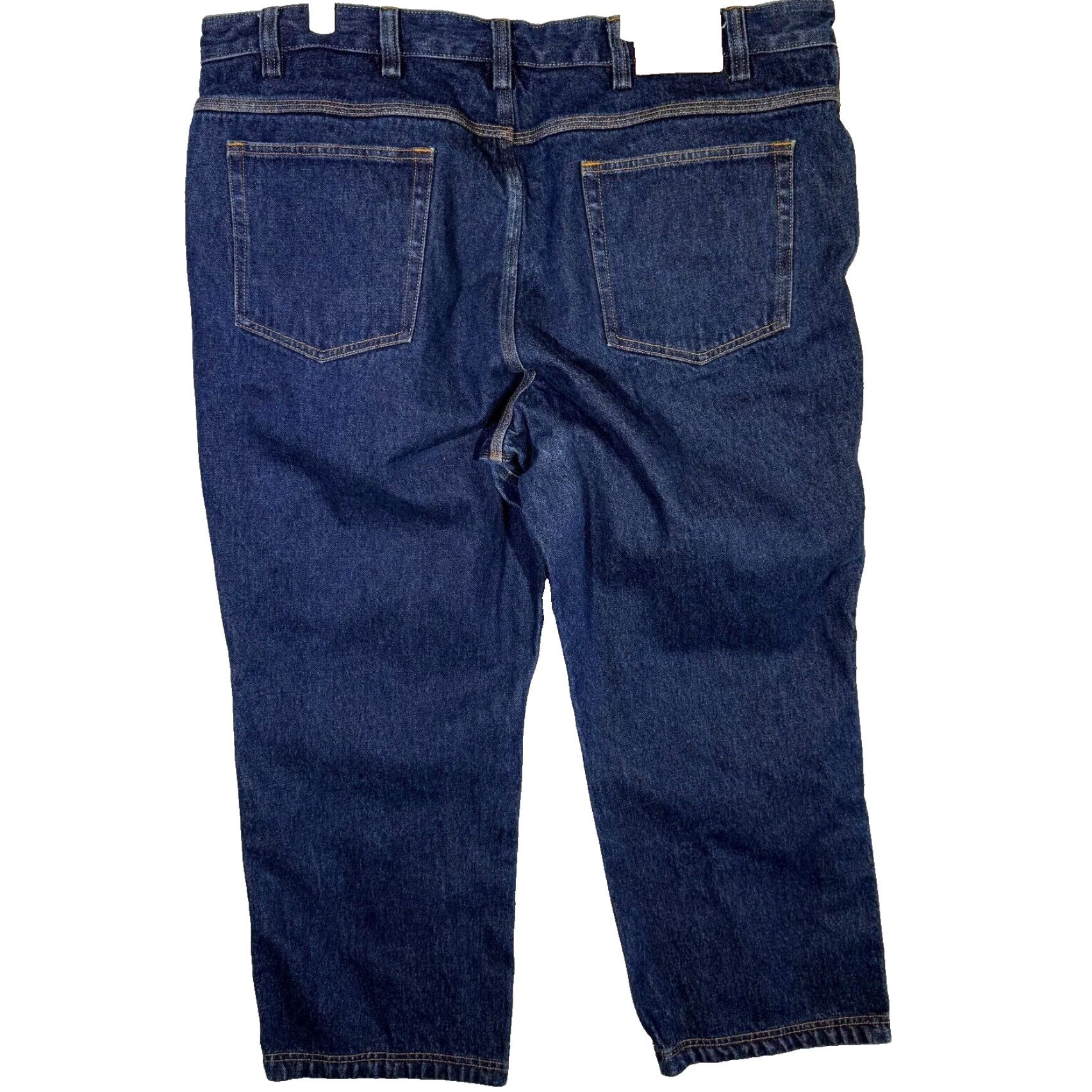 Denime Duluth Trading Men’s Crop Jeans 44×28 Blue Denim 100% Cotton Straight Leg Excell Jeans Crop Straight Men’s Denim Blue 44×28 Duluth Size US 44 / EU 60 - 2 Thumbnail