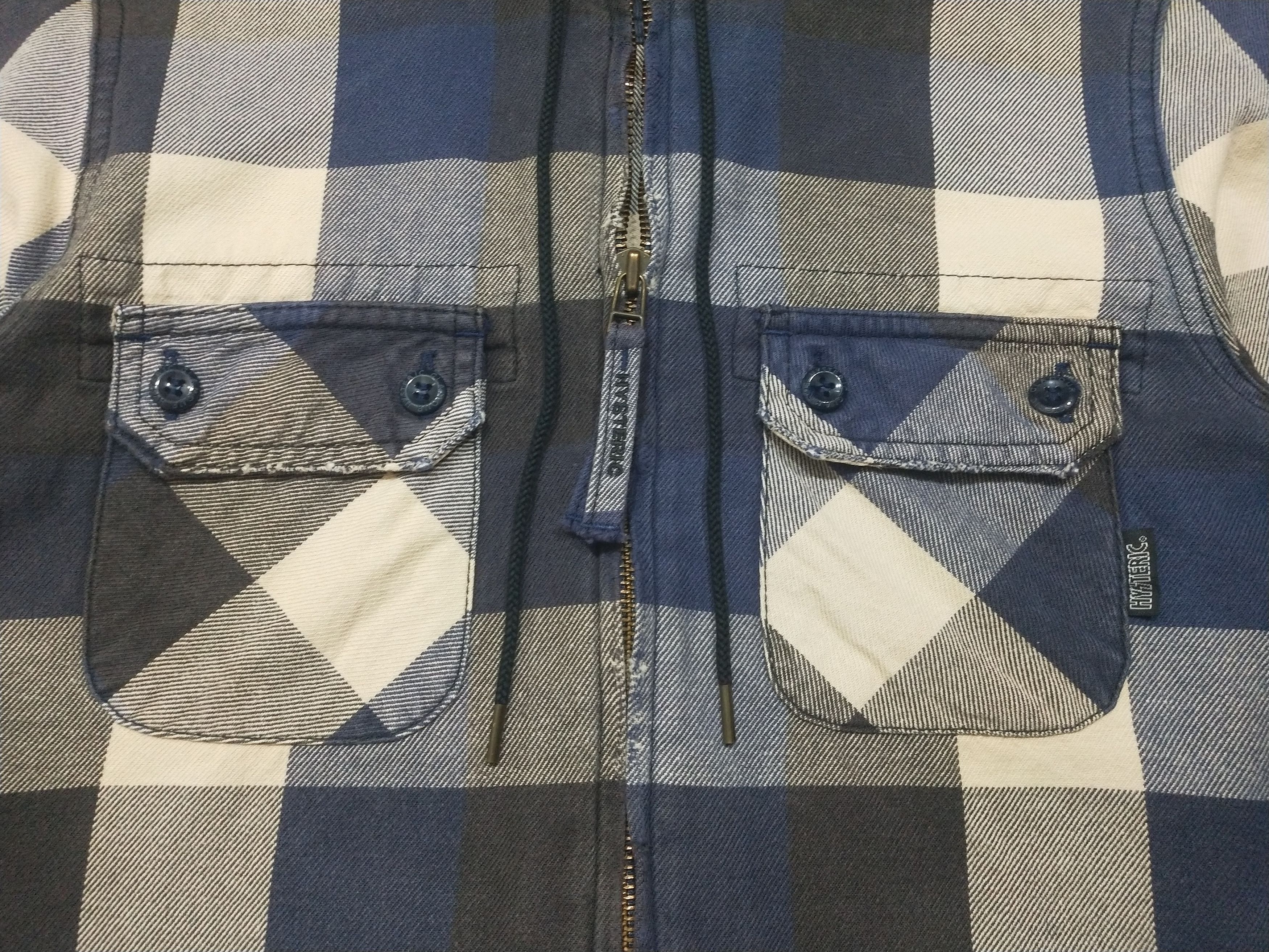 Hysteric Glamour Hysteric Glamour Vintage Plaid Zip Hoodie Size US S / EU 44-46 / 1 - 2 Thumbnail