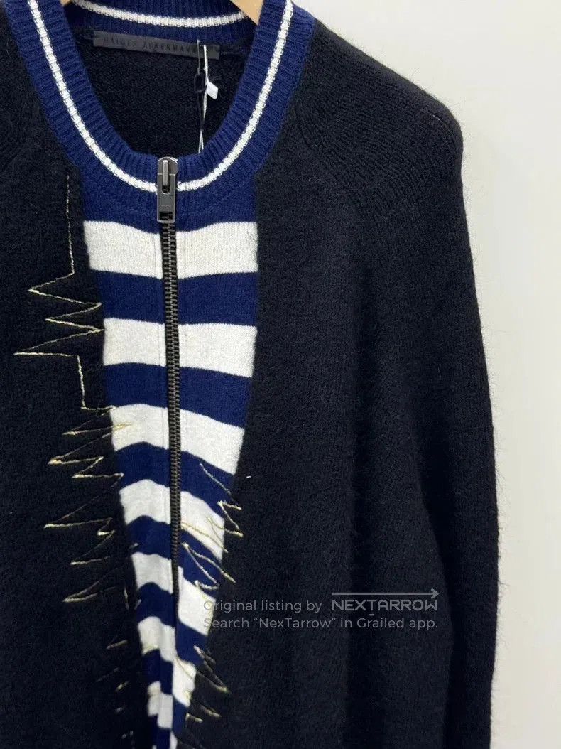 Haider Ackermann HAIDER ACKERMAN Men's Zip Knit Cardigan. Size US S / EU 44-46 / 1 - 2 Thumbnail