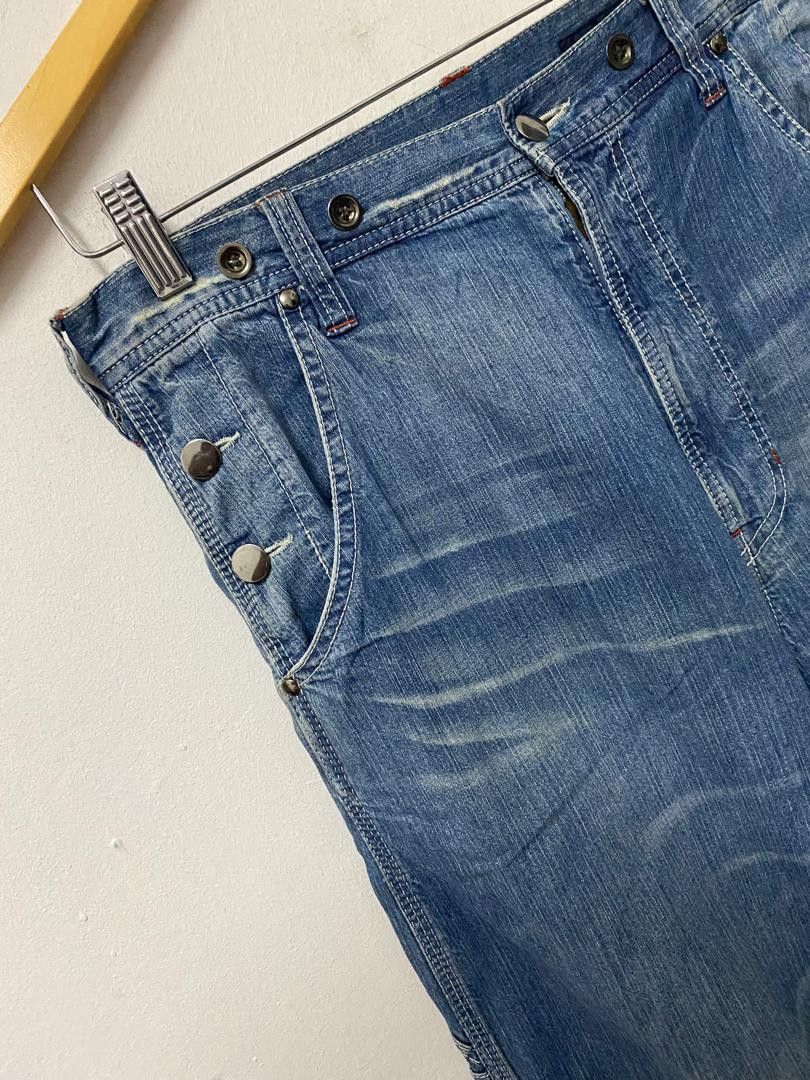 RAGEBLUE Rageblue Denim Painter Pants With Cinch Back & Flap Pockets Size US 32 / EU 48 - 8 Thumbnail