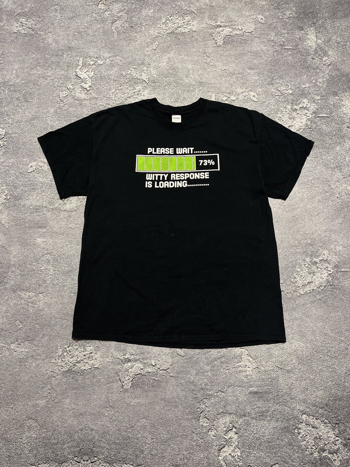 Vintage Vintage Witty Loading T-Shirt 73% Sarcasm in Progress Size US XL / EU 56 / 4 - 1 Thumbnail