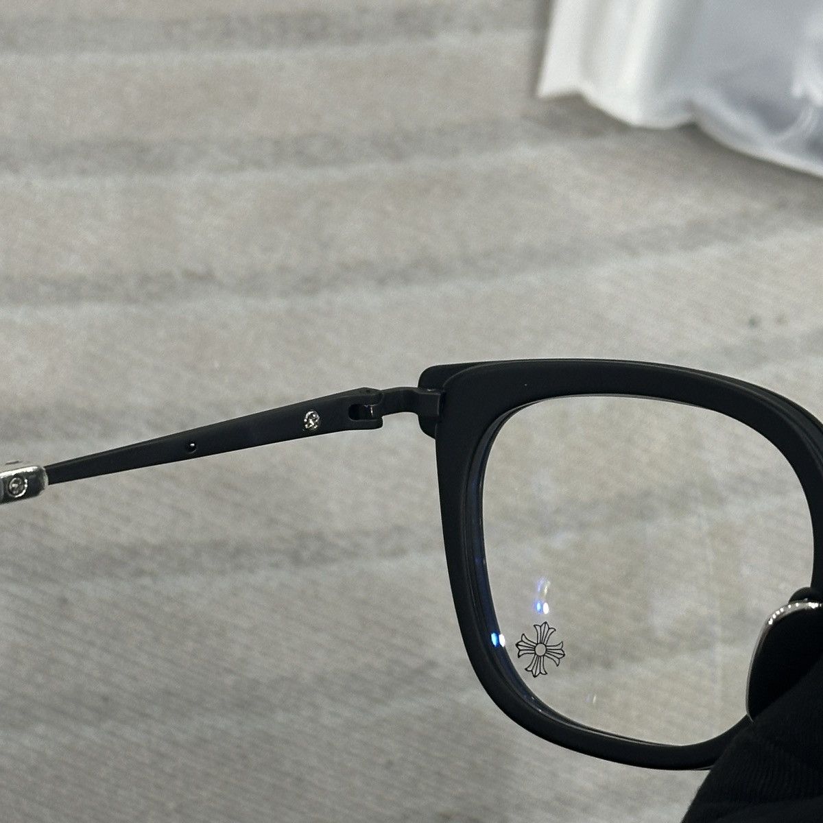 Chrome Hearts CHROME HEARTS STRAPADICTOME MATTE BLACK EYEGLASSES Size ONE SIZE - 9 Thumbnail
