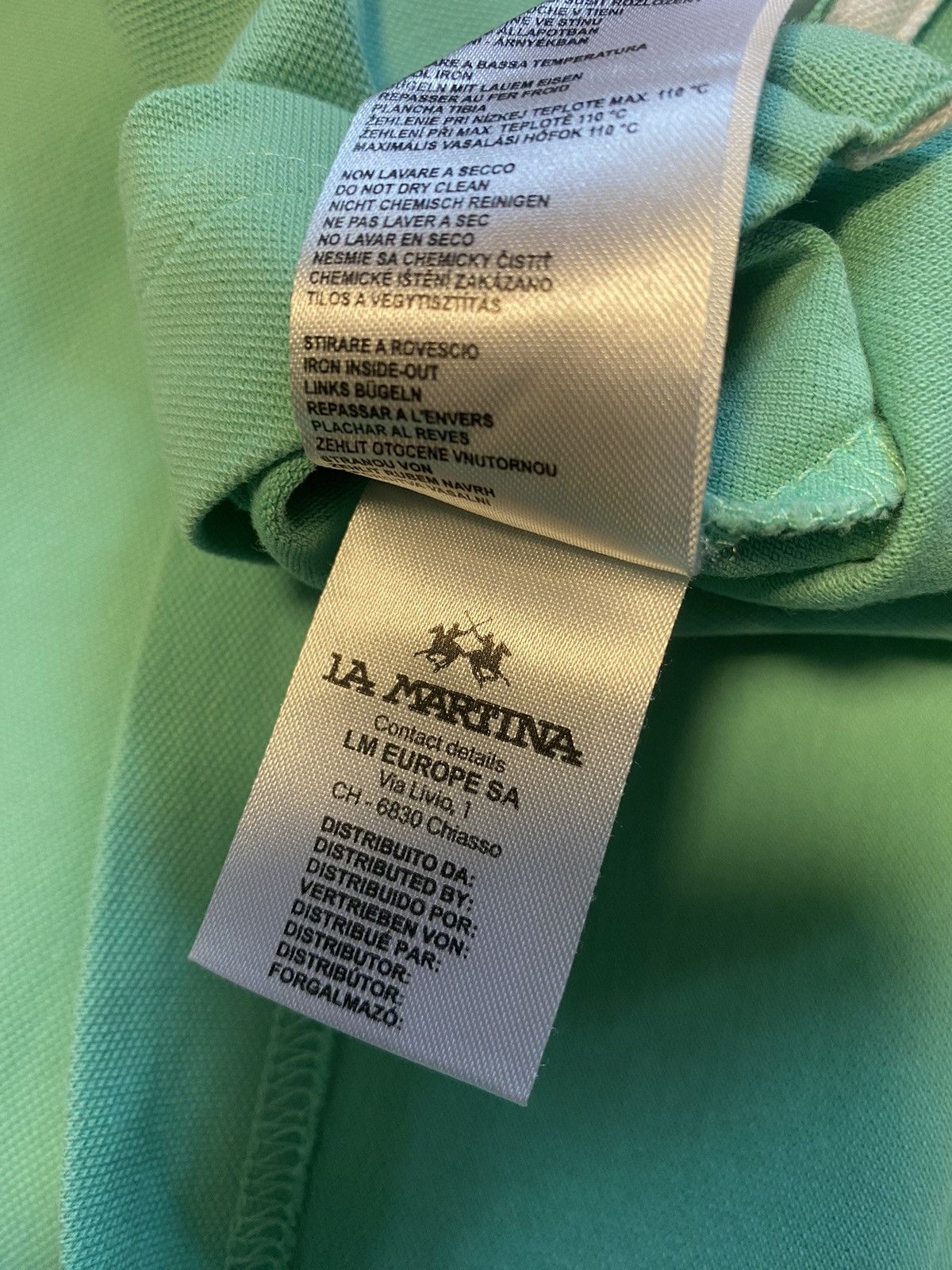 La Martina × Vintage Vintage La Martina Polo Tshit Emerald Size US L / EU 52-54 / 3 - 9 Thumbnail