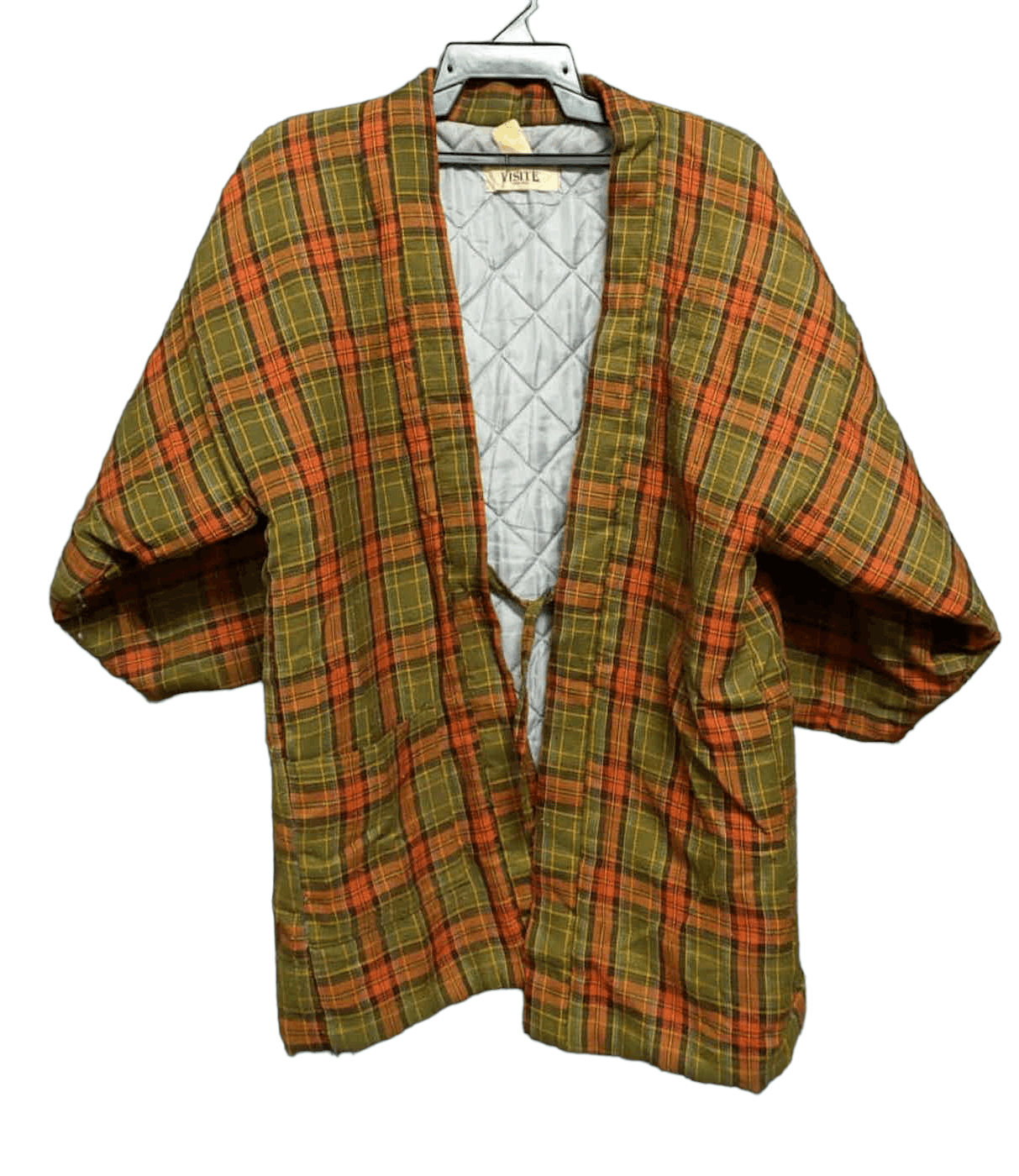 Japanese Brand Checkered Kimono Hanten Size US L / EU 52-54 / 3 - 1 Thumbnail