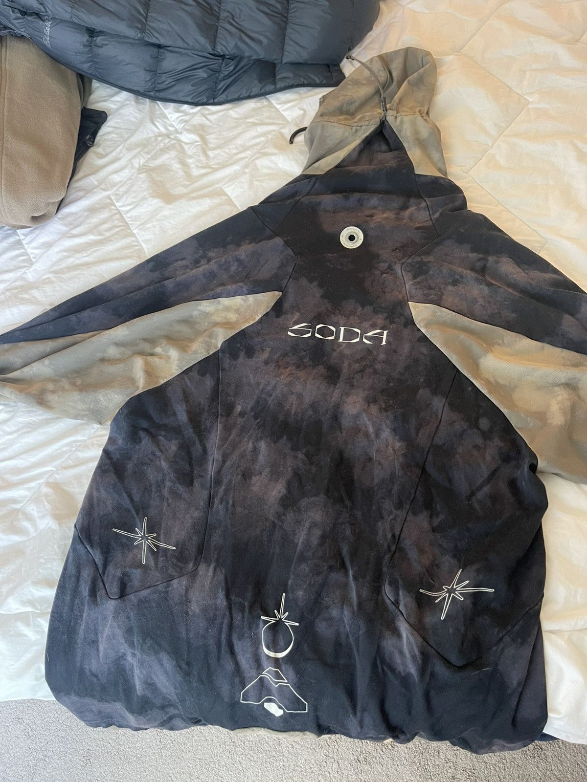 Hamcus Printed Contrast Knit Panel Hoodie Size US L / EU 52-54 / 3 - 15 Thumbnail