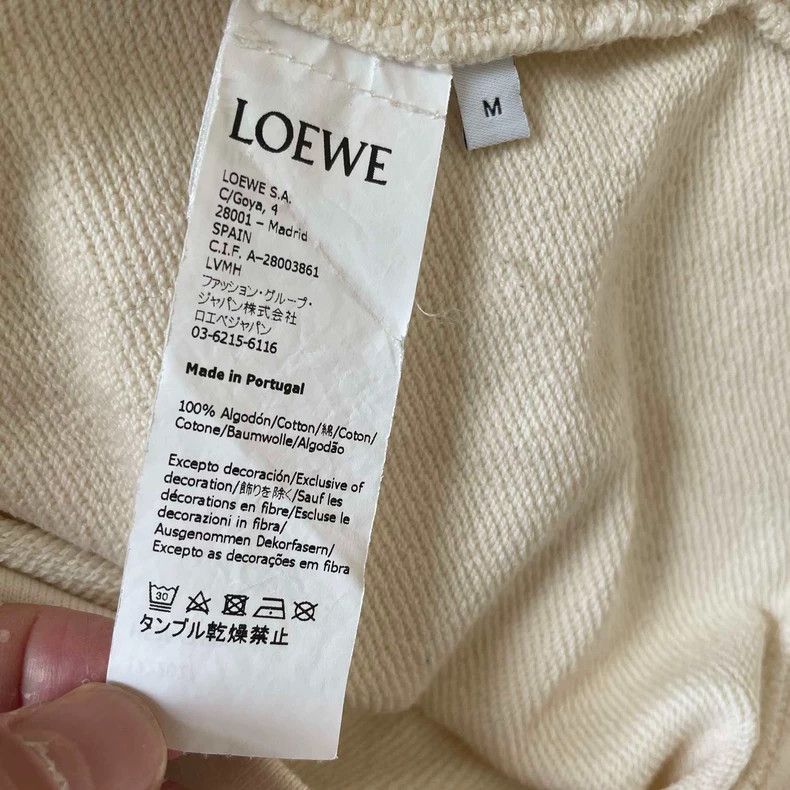 Loewe LOEWE Fringed embroidered beige sweater Size M / US 6-8 / IT 42-44 - 3 Thumbnail