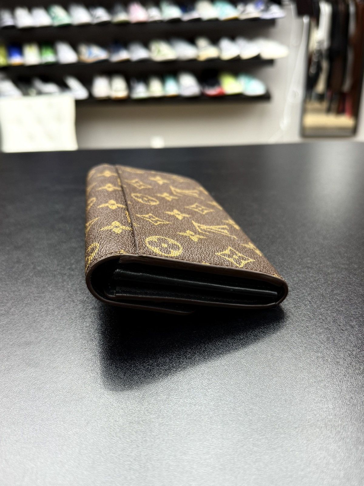 Louis Vuitton Louis Vuitton Monogram Brown Flap Wallet Clutch Gold Lock Size ONE SIZE - 13 Thumbnail