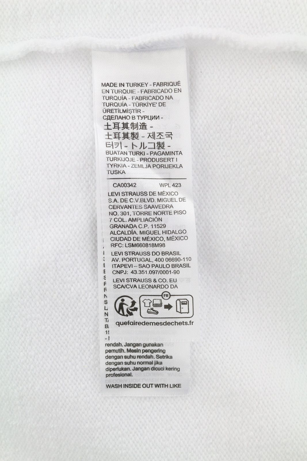 Levi's RELAXED FIT M White Logo Crew Neck Cotton Pullover 87102 Size US M / EU 48-50 / 2 - 8 Thumbnail