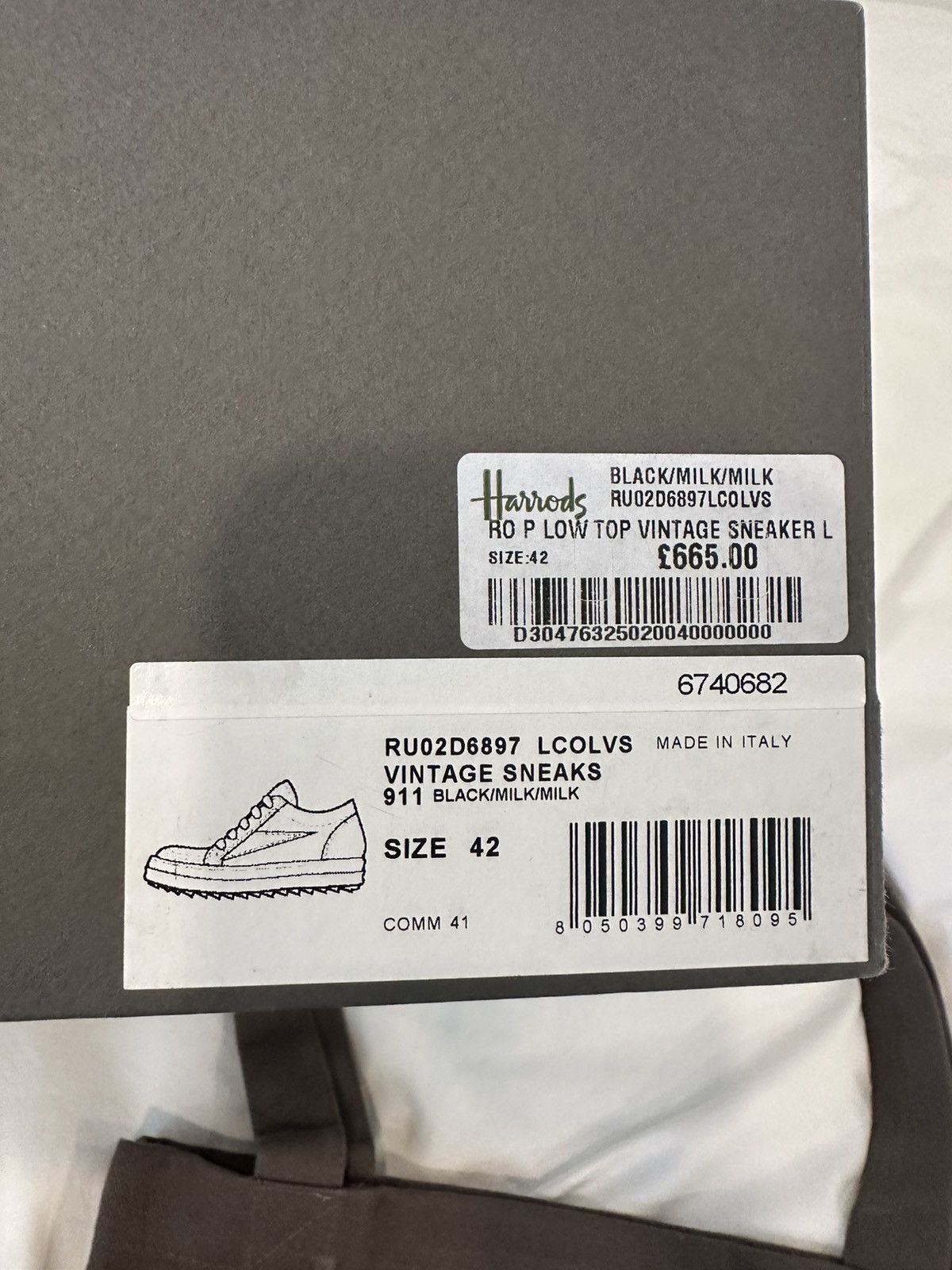 Rick Owens Rick Owens Mainline Vans” Vintage Low Sneakers Size US 9 / EU 42 - 8 Thumbnail