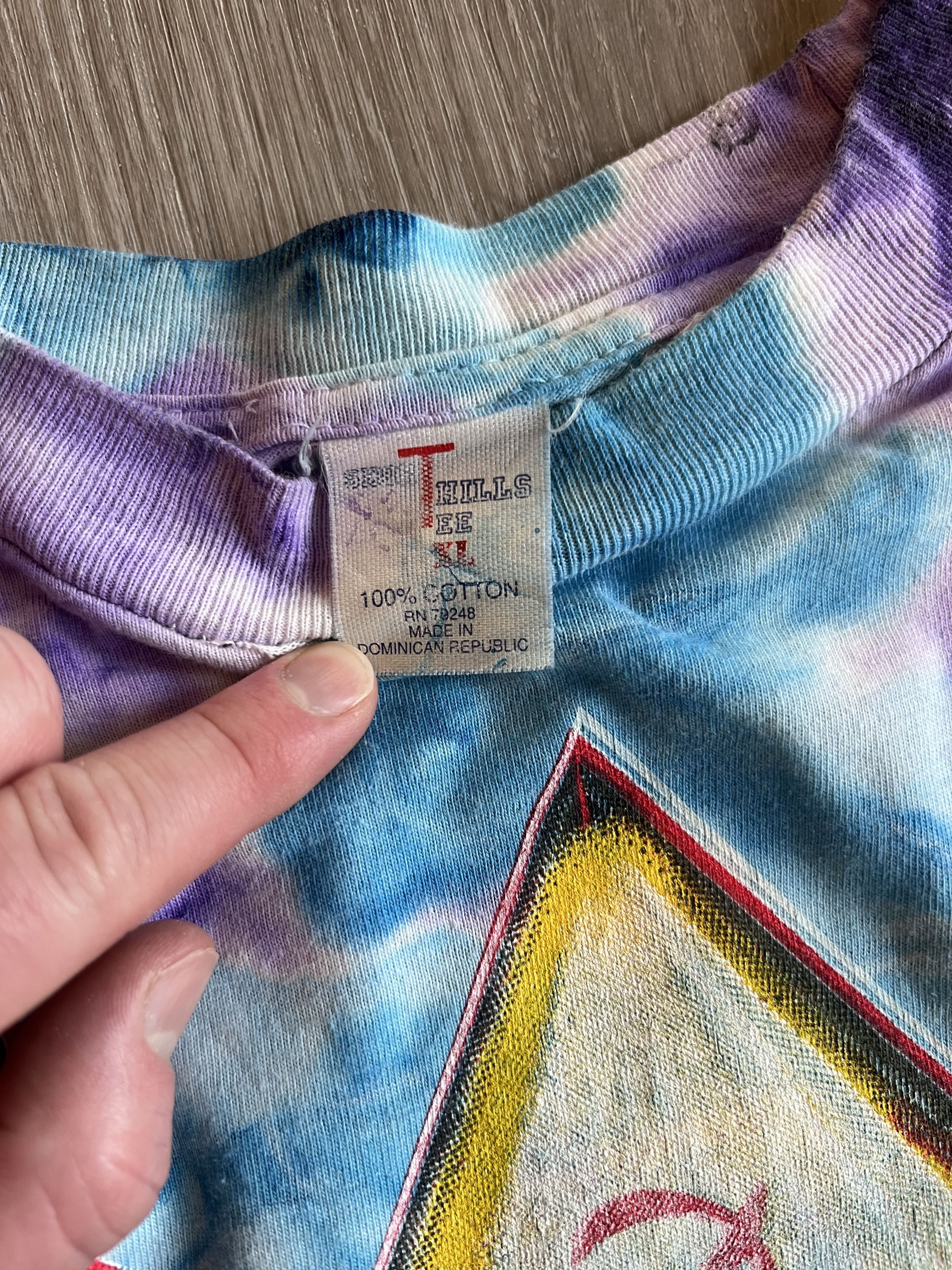 Pink Floyd 1994 Division Bell Tour Tee Tie Dye Size US XL / EU 56 / 4 - 4 Thumbnail