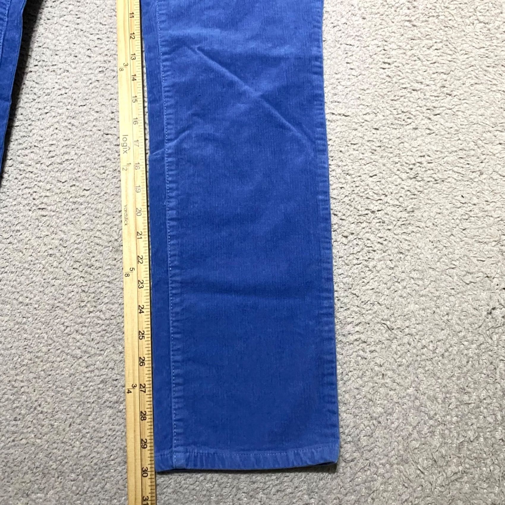 Talbots Talbots Jeans Blue Corduroy Medium Wash 8 Straight 5-Pocket Regular Rise Women’s Size 30" / US 8 / IT 44 - 7 Thumbnail