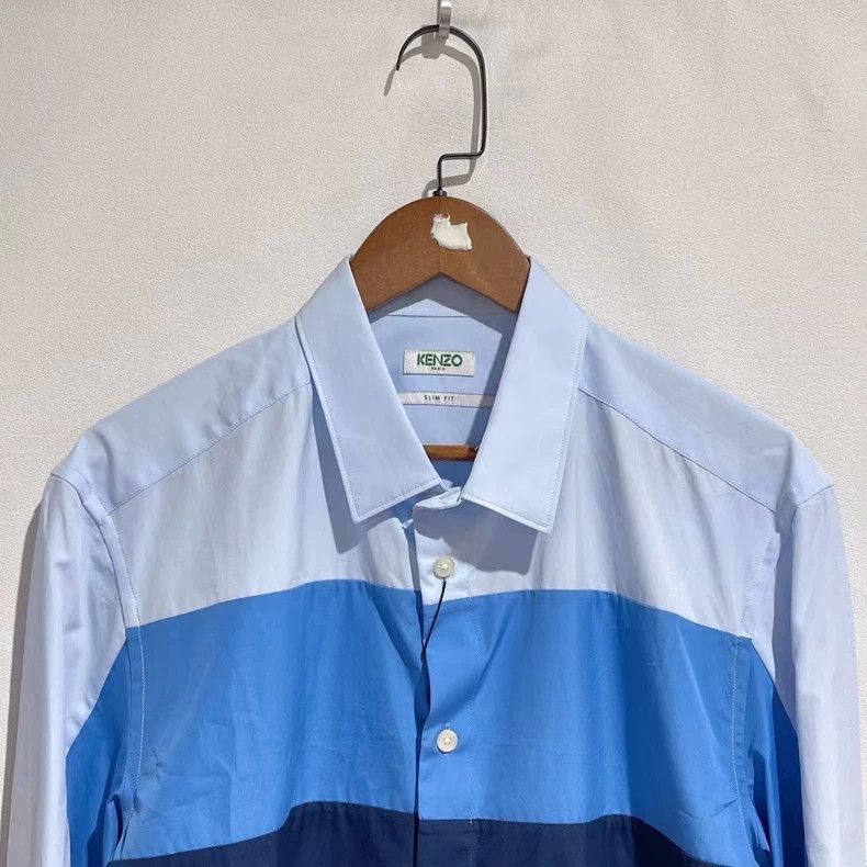 Kenzo KENZO Blue long-sleeved shirt Size US L / EU 52-54 / 3 - 3 Thumbnail
