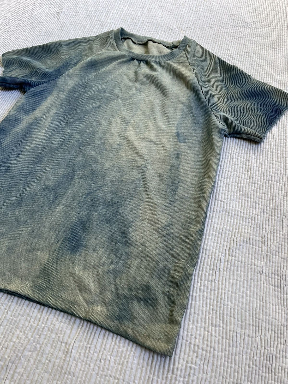Other Indigo Schloppy Dyed Sun Faded Corduroy Cotton TShirt Size US M / EU 48-50 / 2 - 5 Thumbnail
