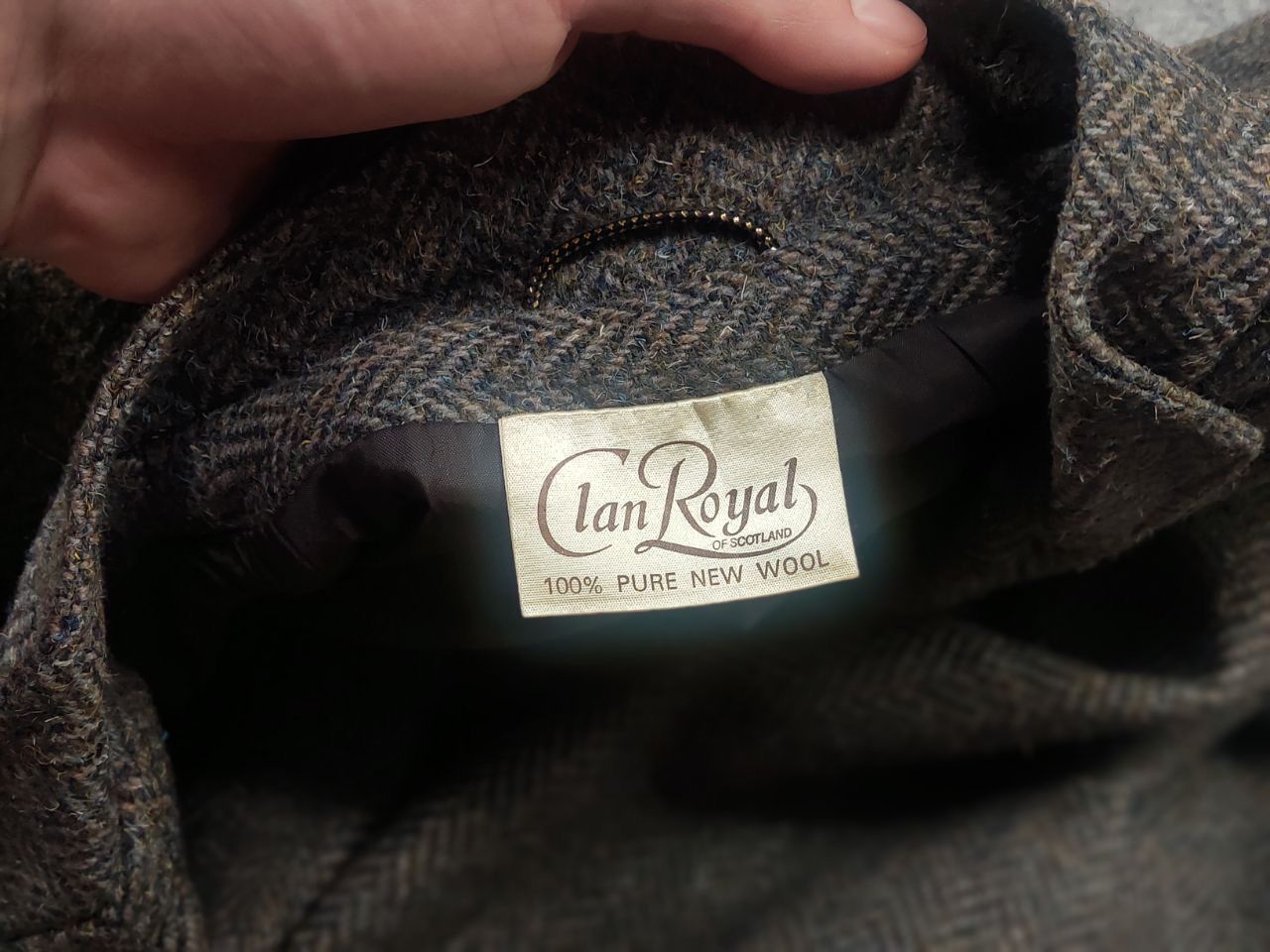 Harris Tweed Clan Royal Vintage 80's Tweed Wool Suit Blazer jacket Skirt Size XL / US 12-14 / IT 48-50 - 20 Thumbnail