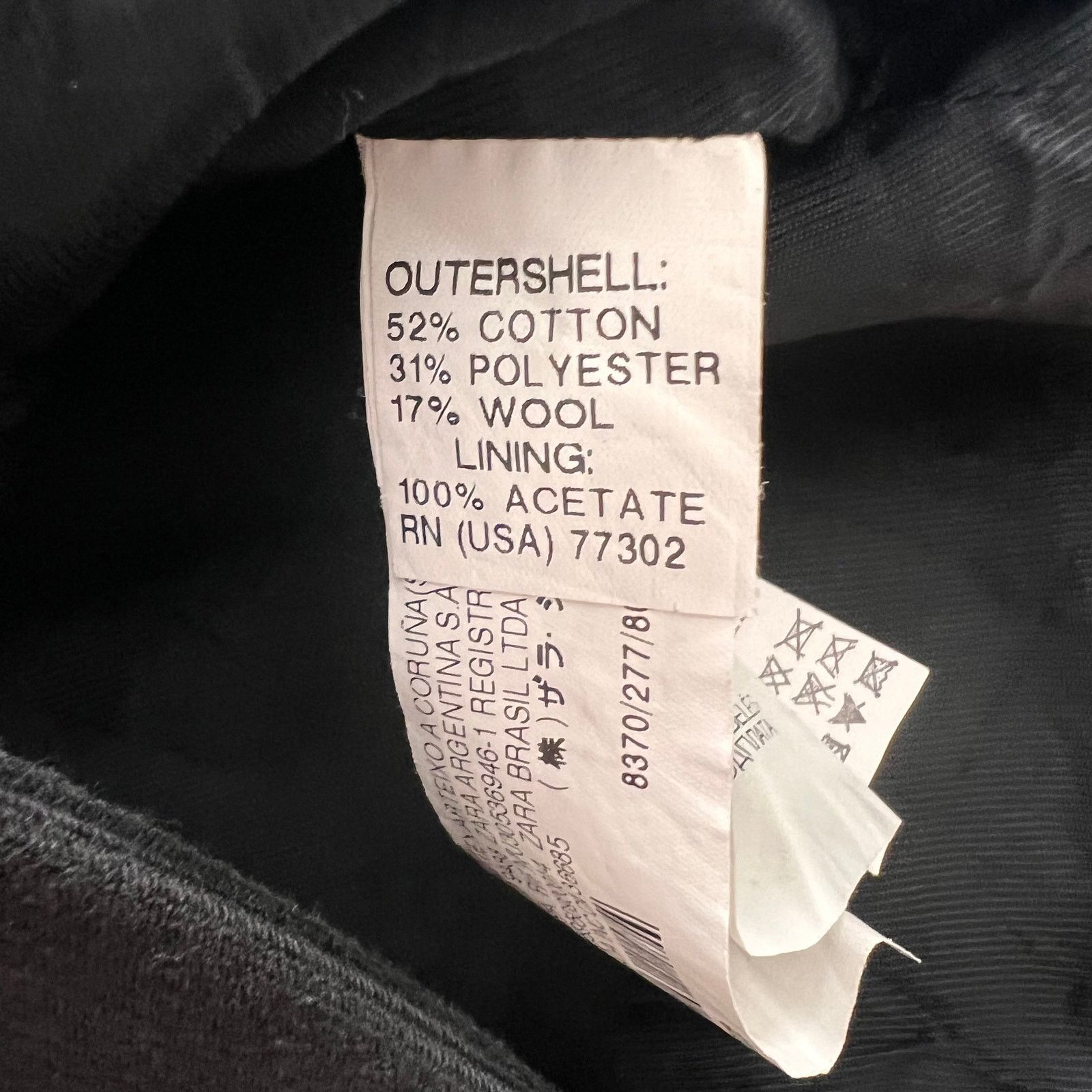 Zara ZARA Basic Black Crop Jacket, S Size S / US 4 / IT 40 - 6 Thumbnail