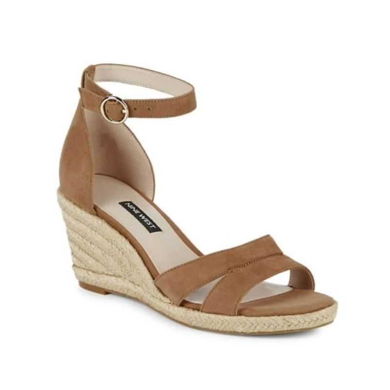 Nine West NINE WEST Womens NEW Jeranna Suede Wedge Sandals / Size 10 Size US 10 / IT 40 - 1 Thumbnail