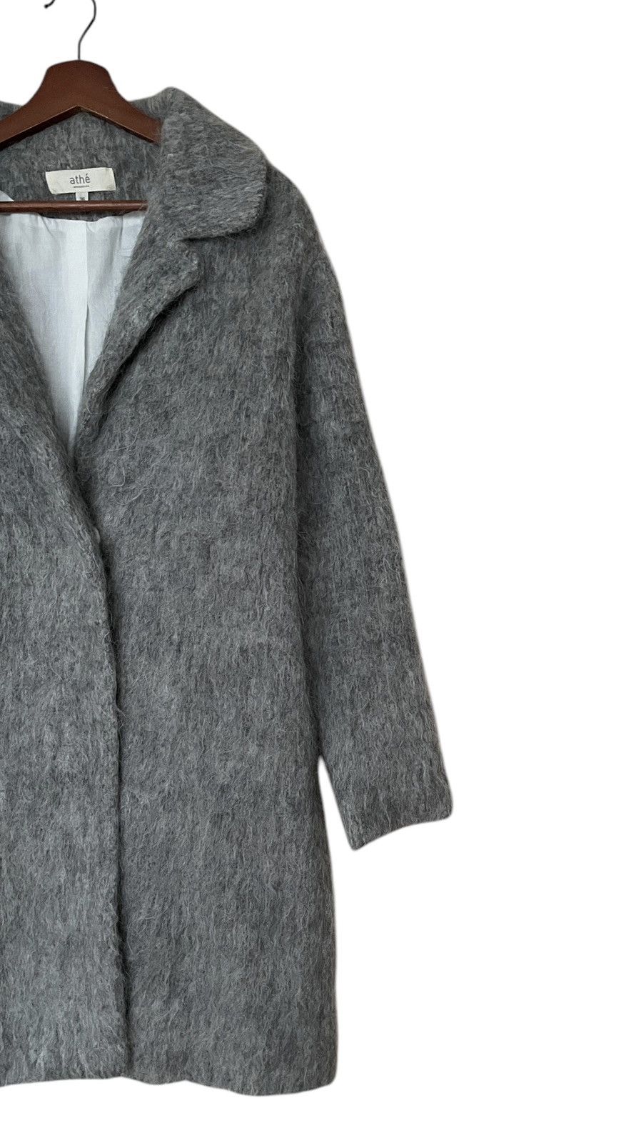 Japanese Brand × Vintage Vintage Japanese Brand Athe Mohair Trench Coat 1990s Size US M / EU 48-50 / 2 - 6 Thumbnail