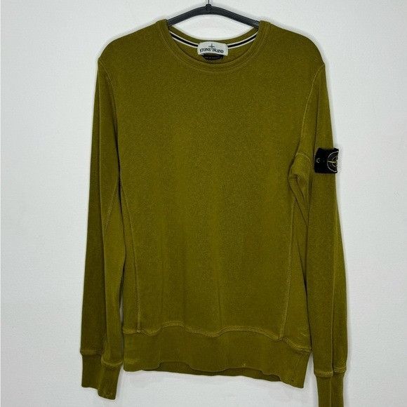 Stone Island Stone Island Crewneck Sweatshirt Yellow Green Men’s Size Med Size US M / EU 48-50 / 2 - 1 Thumbnail