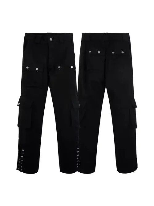 Designer × Vintage flared function tactical cargo pants Size US 28 / EU 44 - 4 Thumbnail