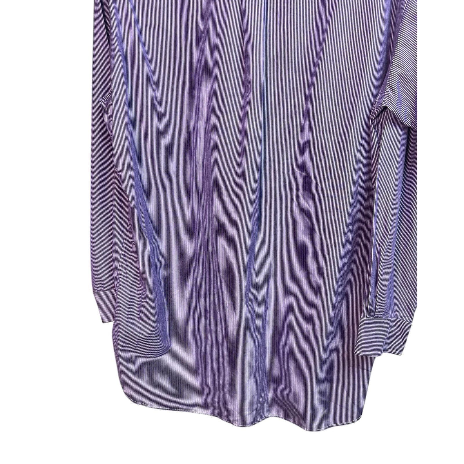 Ralph Lauren Ralph Lauren McMeel Cotton Purple Striped Button Front Men's Size US L / EU 52-54 / 3 - 10 Thumbnail