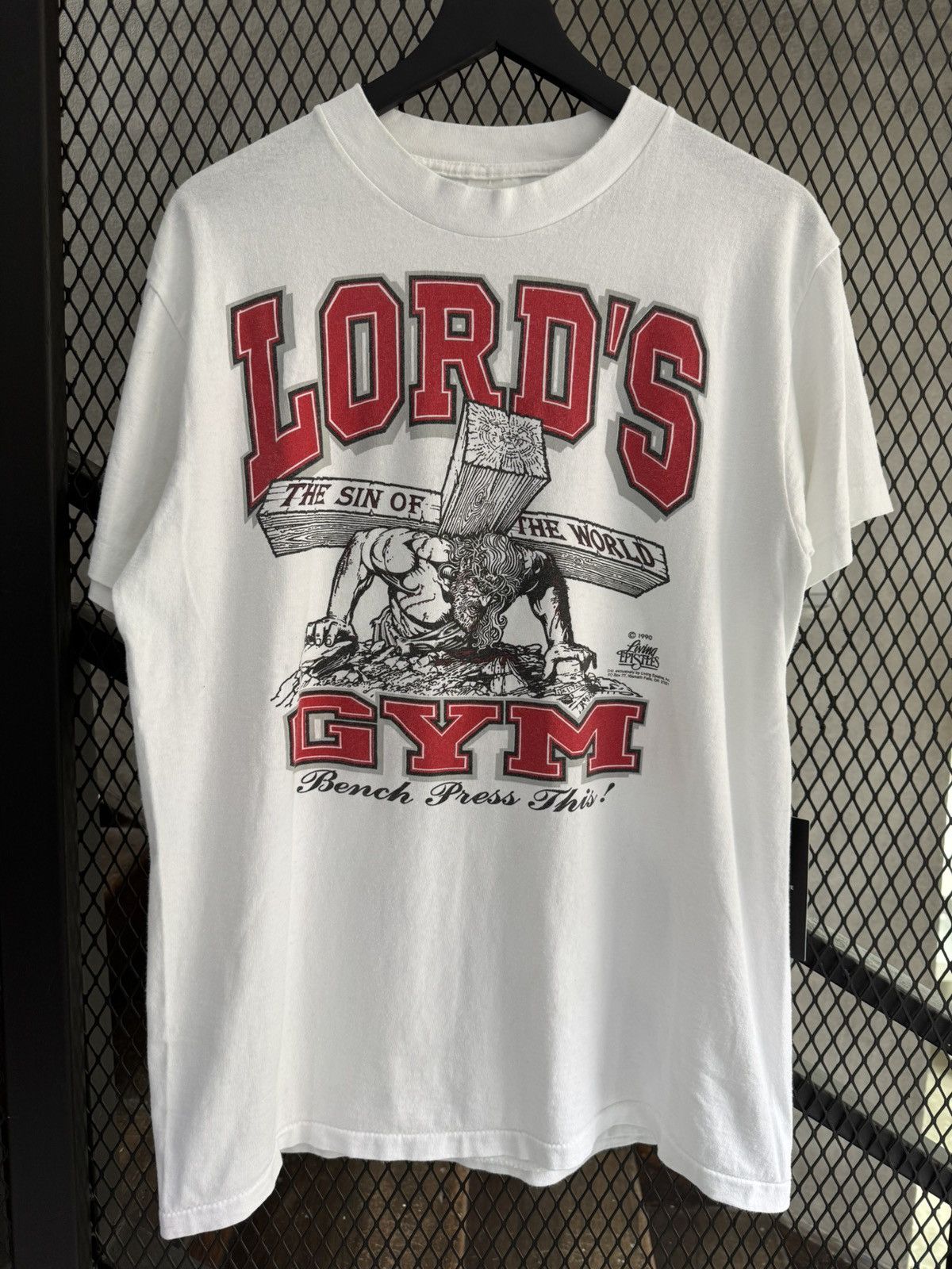 Other Vintage 1990 Lords Gym His Pain Your Gain Tee Size US L / EU 52-54 / 3 - 1 Thumbnail