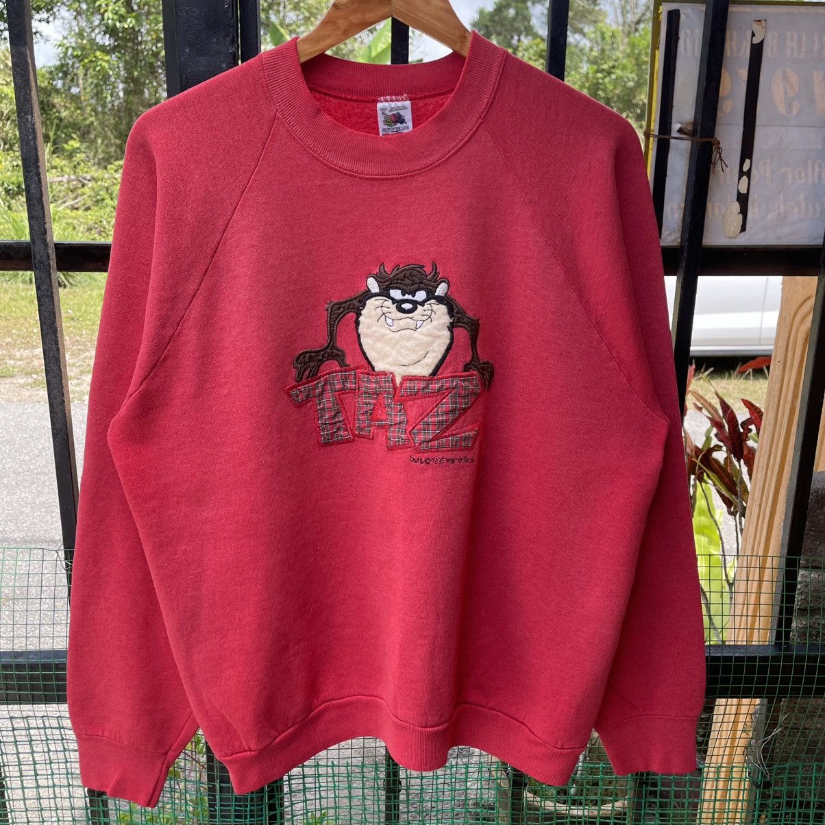 Cartoon Network 🔥Vintage 1995 Warner BrosTazmania Promo Crewneck Sweatshirts Size US M / EU 48-50 / 2 - 4 Thumbnail