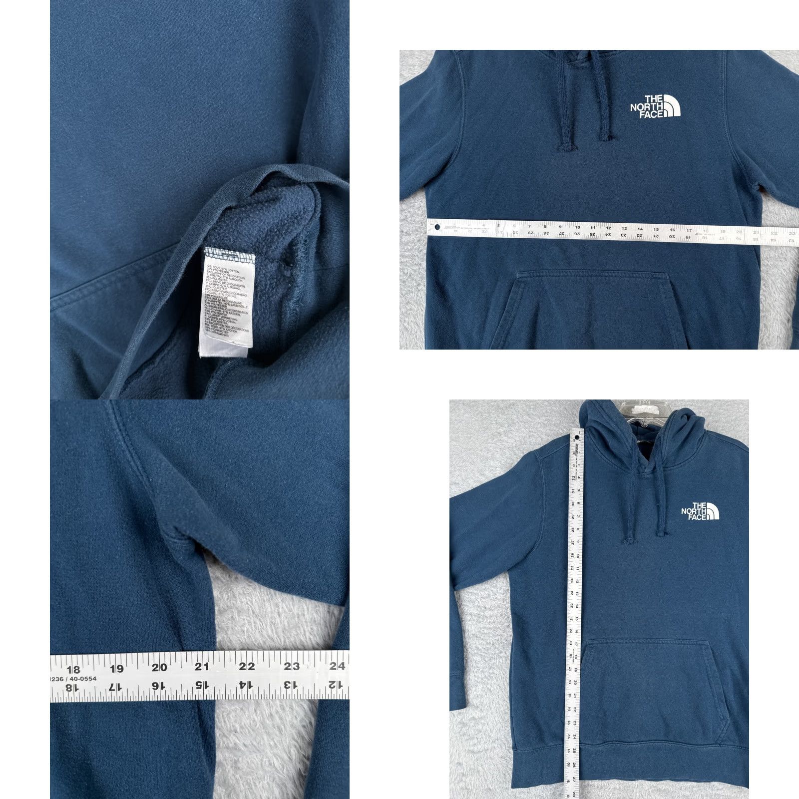 The North Face The North Face Hoodie Mens Medium Blue Pullover Pocket Jersey Cotton Size US M / EU 48-50 / 2 - 8 Thumbnail