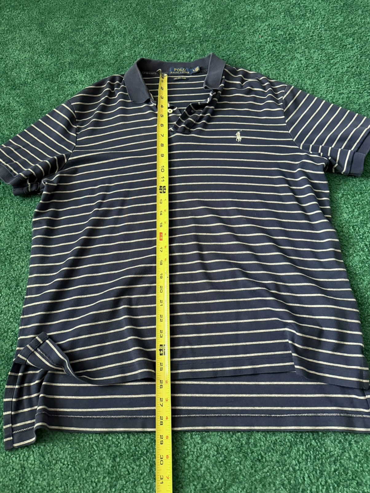 Polo Ralph Lauren Polo Ralph Lauren "Pima Soft Touch" Striped Polo Shirt Size US XL / EU 56 / 4 - 3 Thumbnail